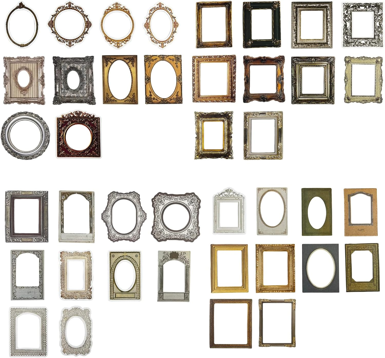 180 PCS Vintage Scrapbook Stickers Scrapbooking Aesthetic Sticker Set Clock Key Door Bottle Series Retro DIY Sticker for Bullet Journal Art Scrapbooking Diary Card Craft Album Notebook Stationery