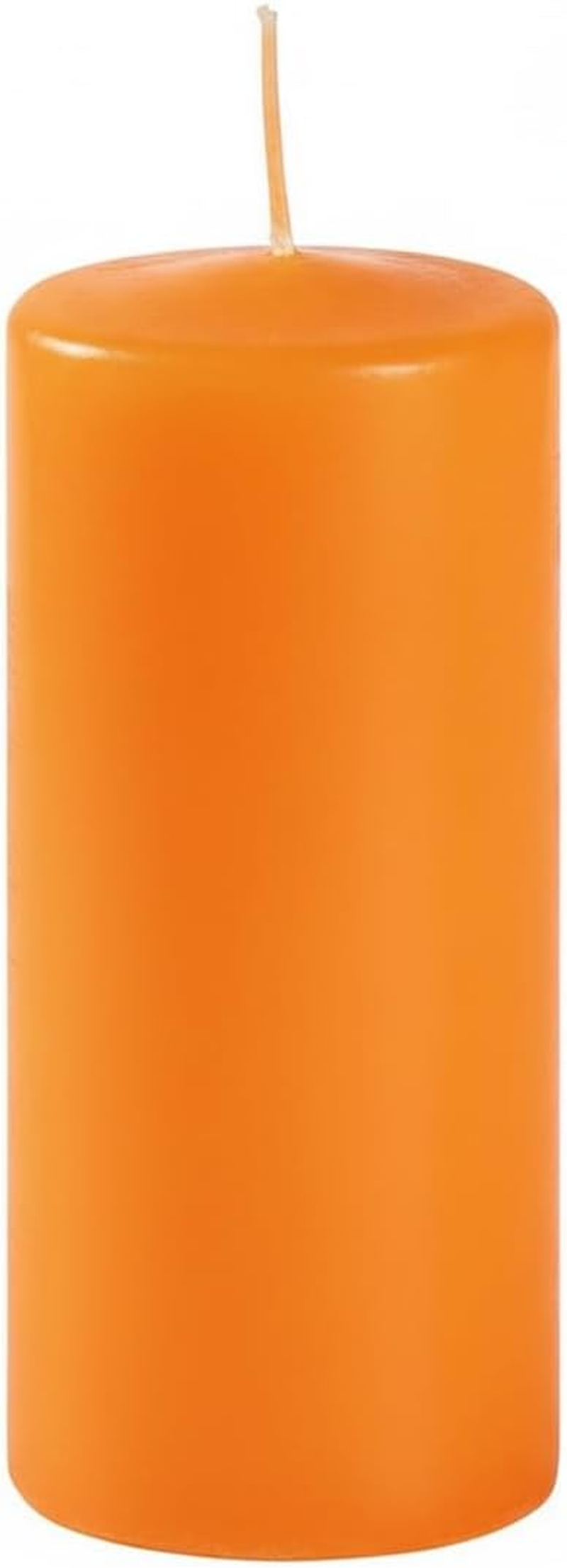 12 Pillar Candles Diameter 5 Cm Height 15 Cm Orange Pumpkin Burn Time 48 Hours Not Scented Cereria Di Giorgio image number 1