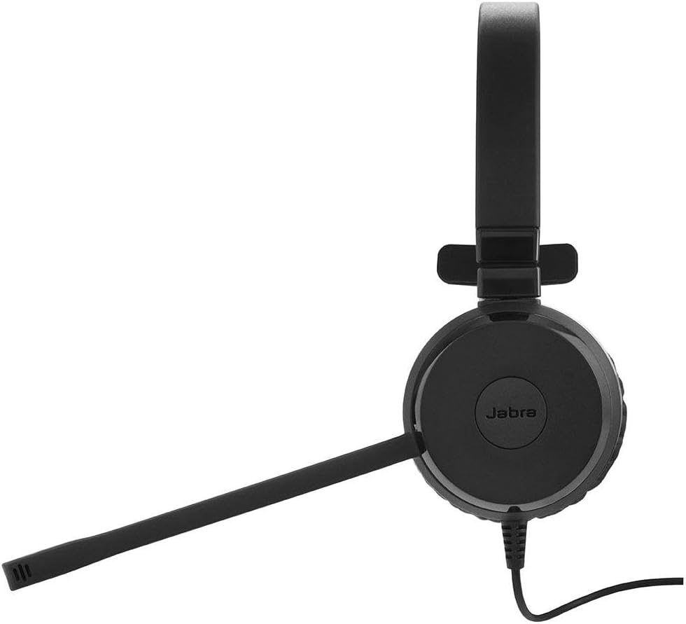 Jabra Evolve 20 SE Wired Headset - Advanced ANC in Microphone - Passive Noise Cancelling - Rich, Immersive Sound - UC Certified on Ear Wired Office Headphones with Mic - Latest USB C & a - PC & Mac image number 5
