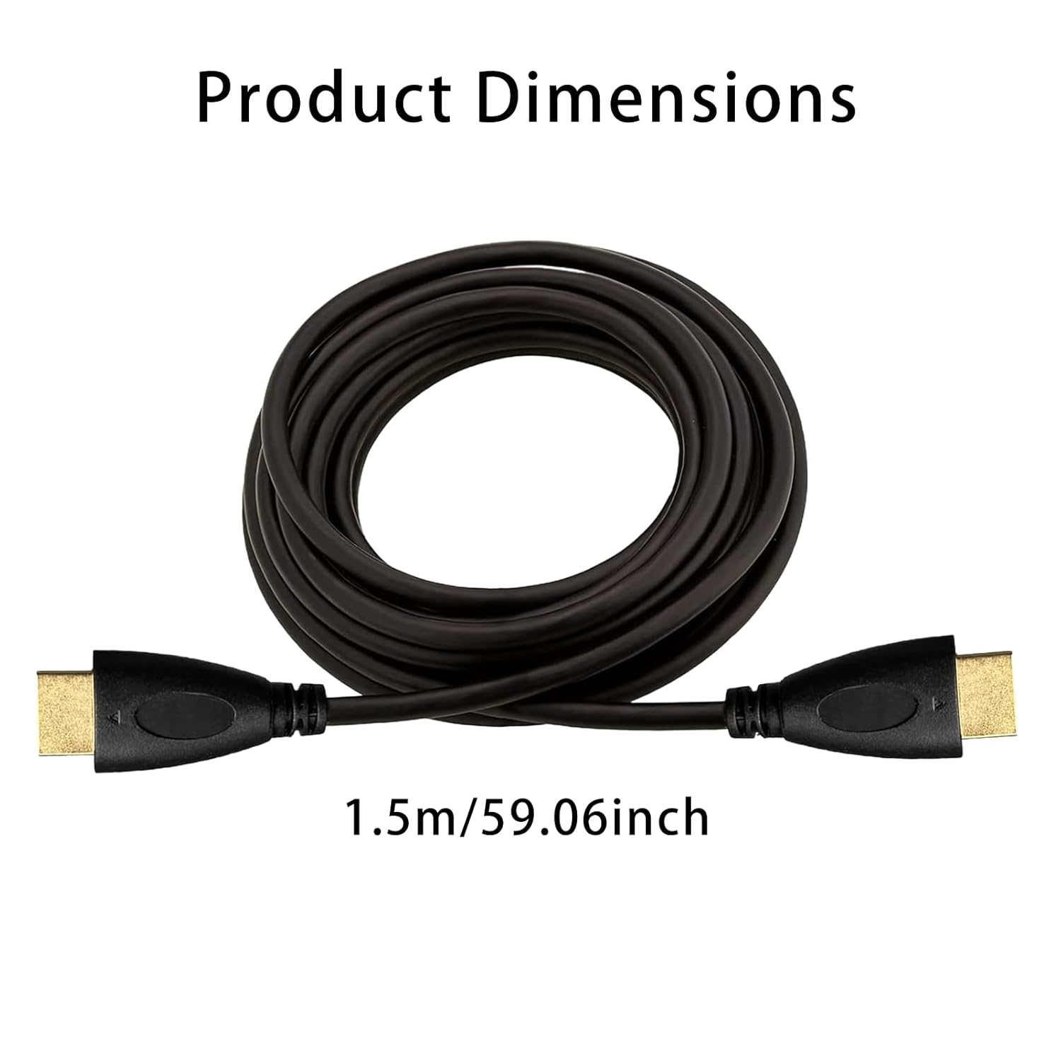 ONBPIY Micro HDMI to Mini HDMI Adapter Cable Type D to Type C Male Connector Black 1.5M