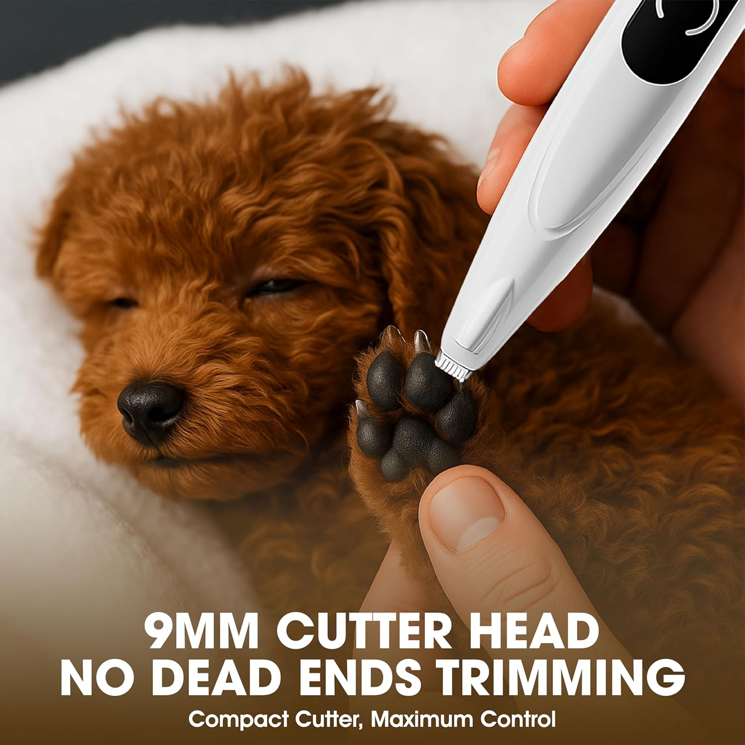 Electric Pet Grooming Kit &ndash; Low Noise Cordless Dog & Cat Clippers, Precision Trimmer, Nail Clippers, USB Rechargeable, for Home Grooming & Hair Trimming