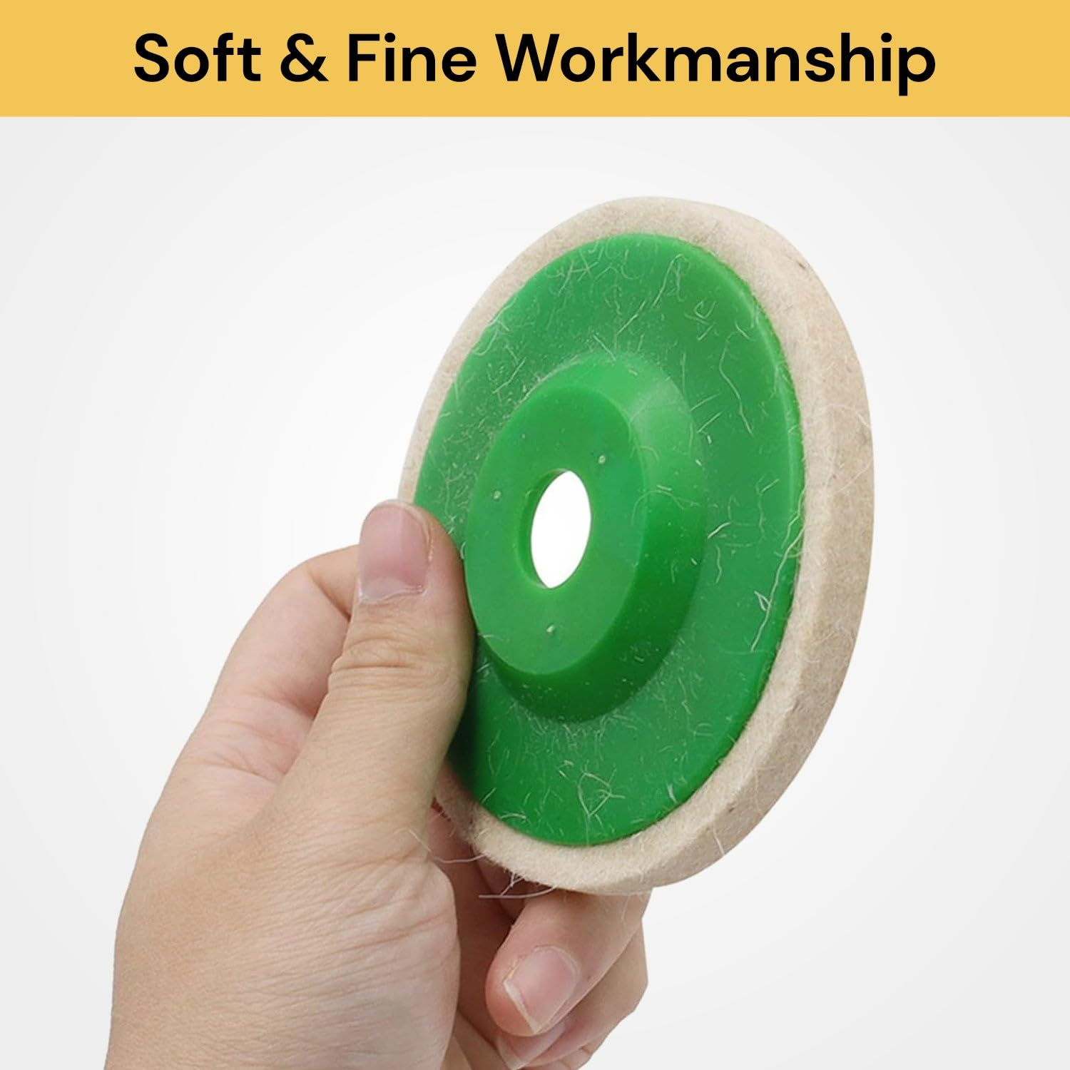 Spendeal Wool Felt Polishing Wheel Disc Buffing Pad | Fine Workmanship for Rotary Tools, Buffing, Grinding, and Polishing Applications image number 6