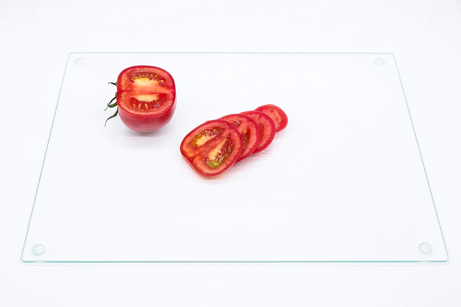 Tempered Glass Cutting Board, Extremely Durable, Long-Standing, Clear Glass, Scratch Resistant, Heat Resistant, Shatterproof, Extra Large 12X16 image number 1