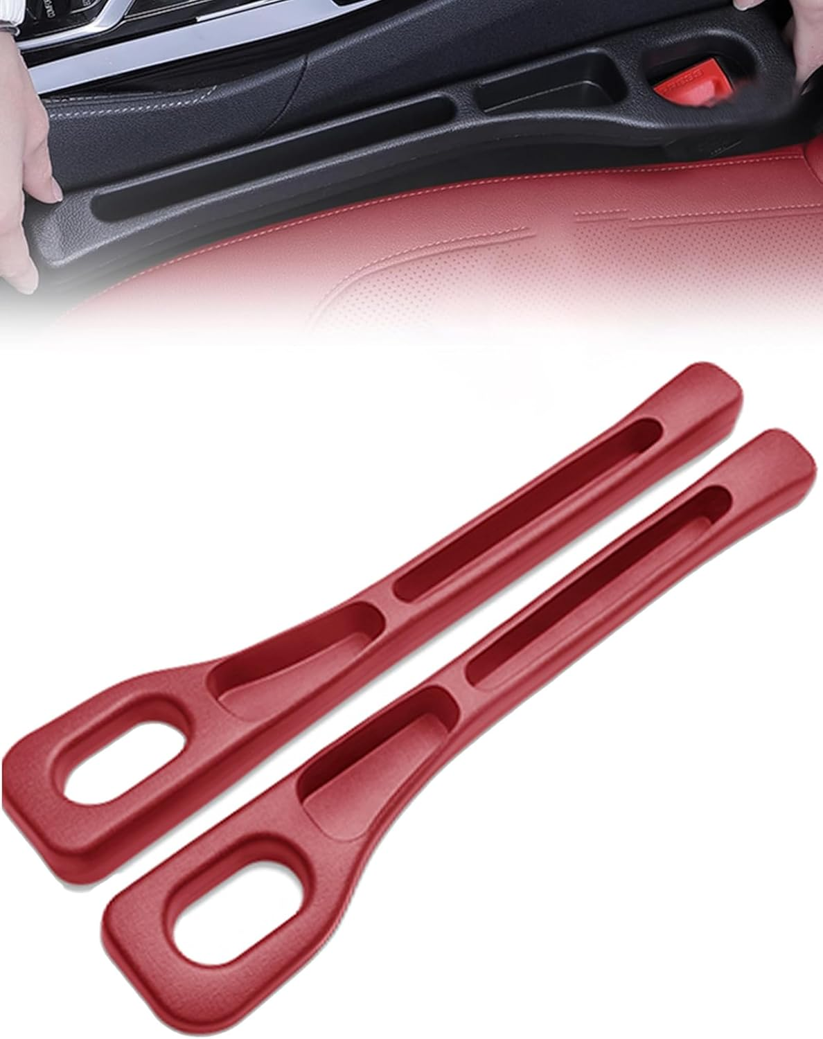 Wayfurr Car Seat Gap Filler 2 Pack &ndash; Universal Seat Gap Plug & Organizer for Cars Suvs, No Drop Crevice Blocker Stop Drop Filler