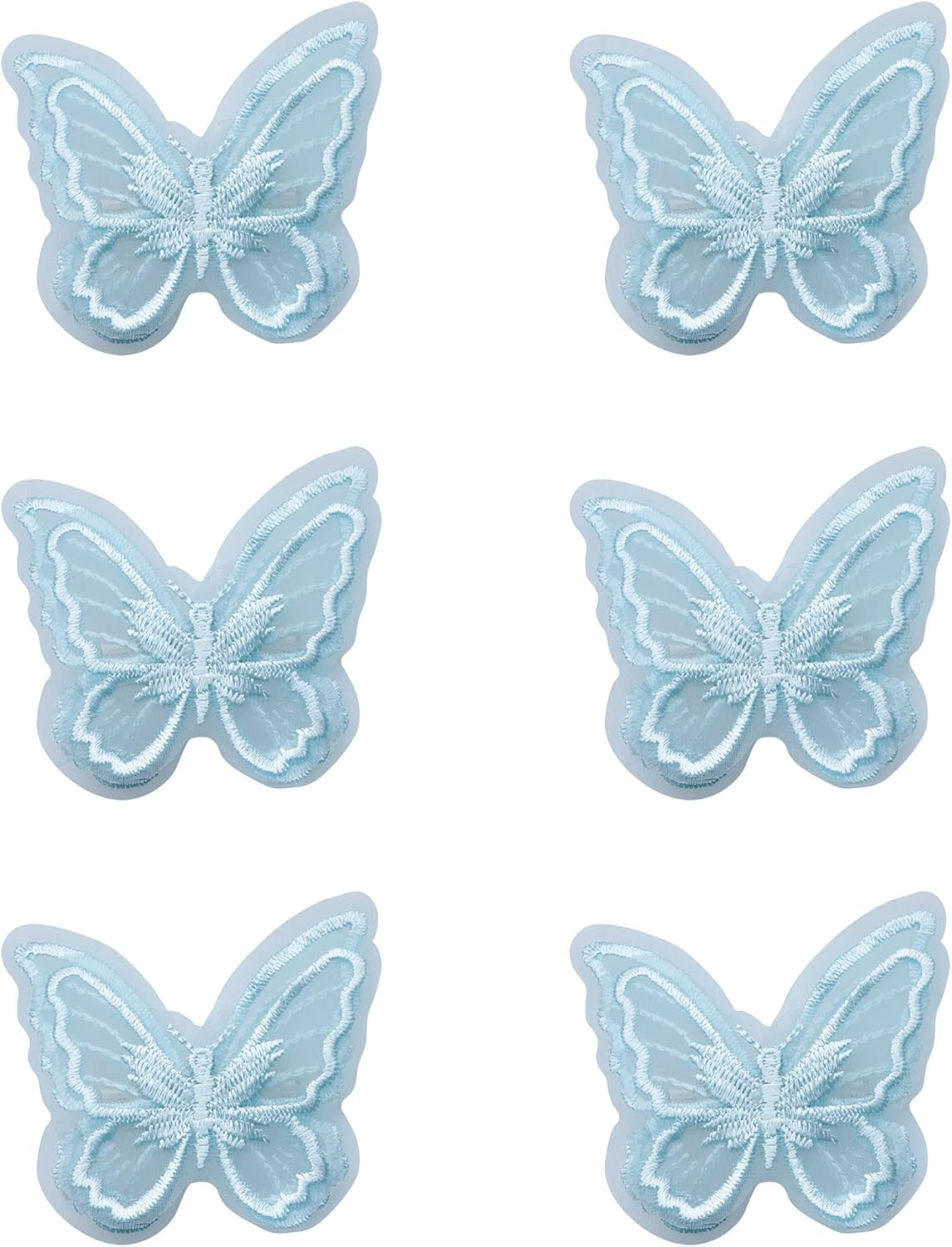 Sowaka 6 Pcs Lace Butterfly Hair Clips Soft Embroidery Flower Hair Decorative Hair Bow Pins for Women Girls Wedding Hair Accessories Halloween Christmas Party D&eacute;cor (Colorful)