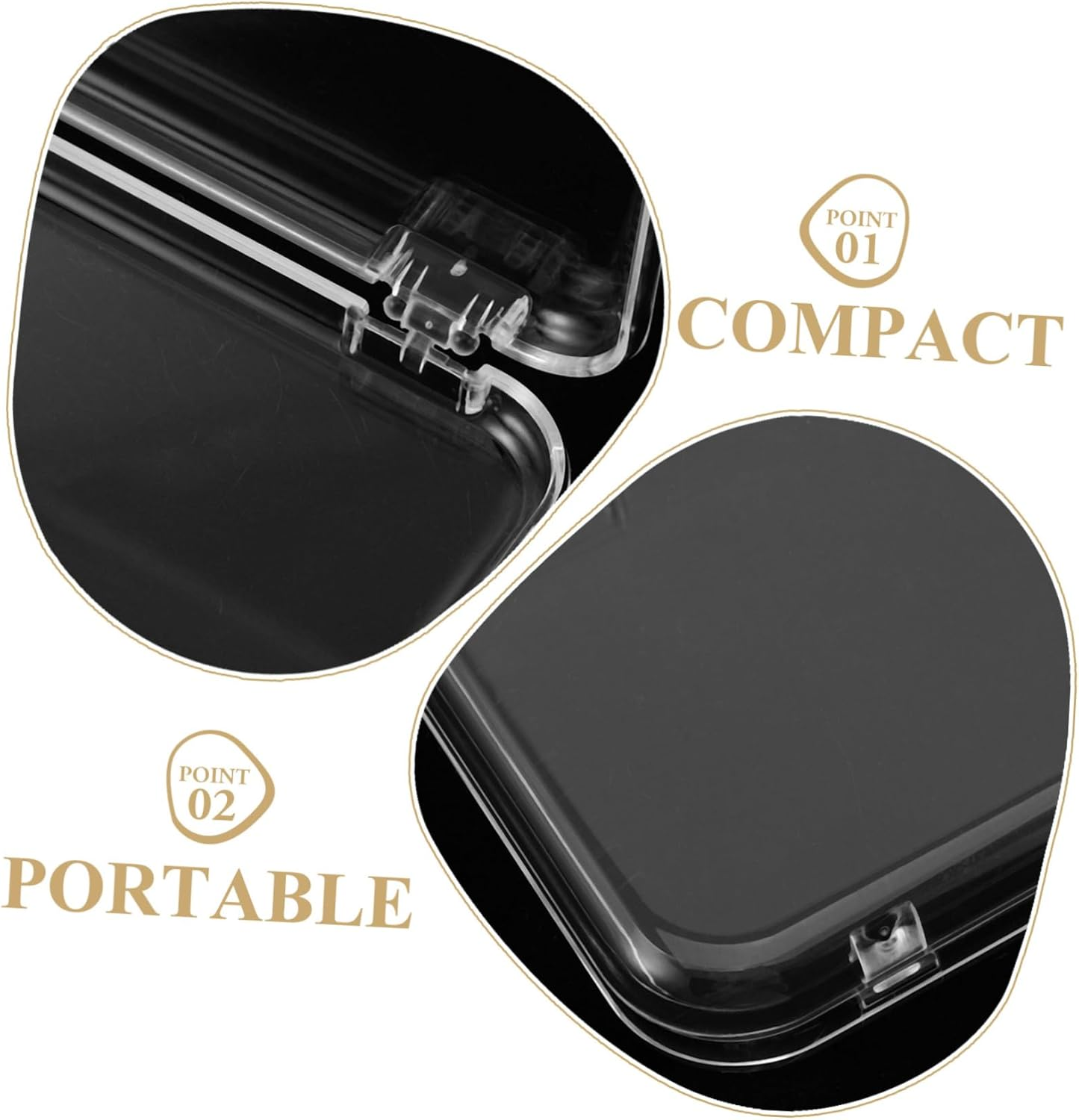 OATIPHO 12Pcs Press on Nail Storage - Small Plastic Storage Containers - French Tip Packaging Box for Nail Arts Small Items & Art Craft Projects image number 1