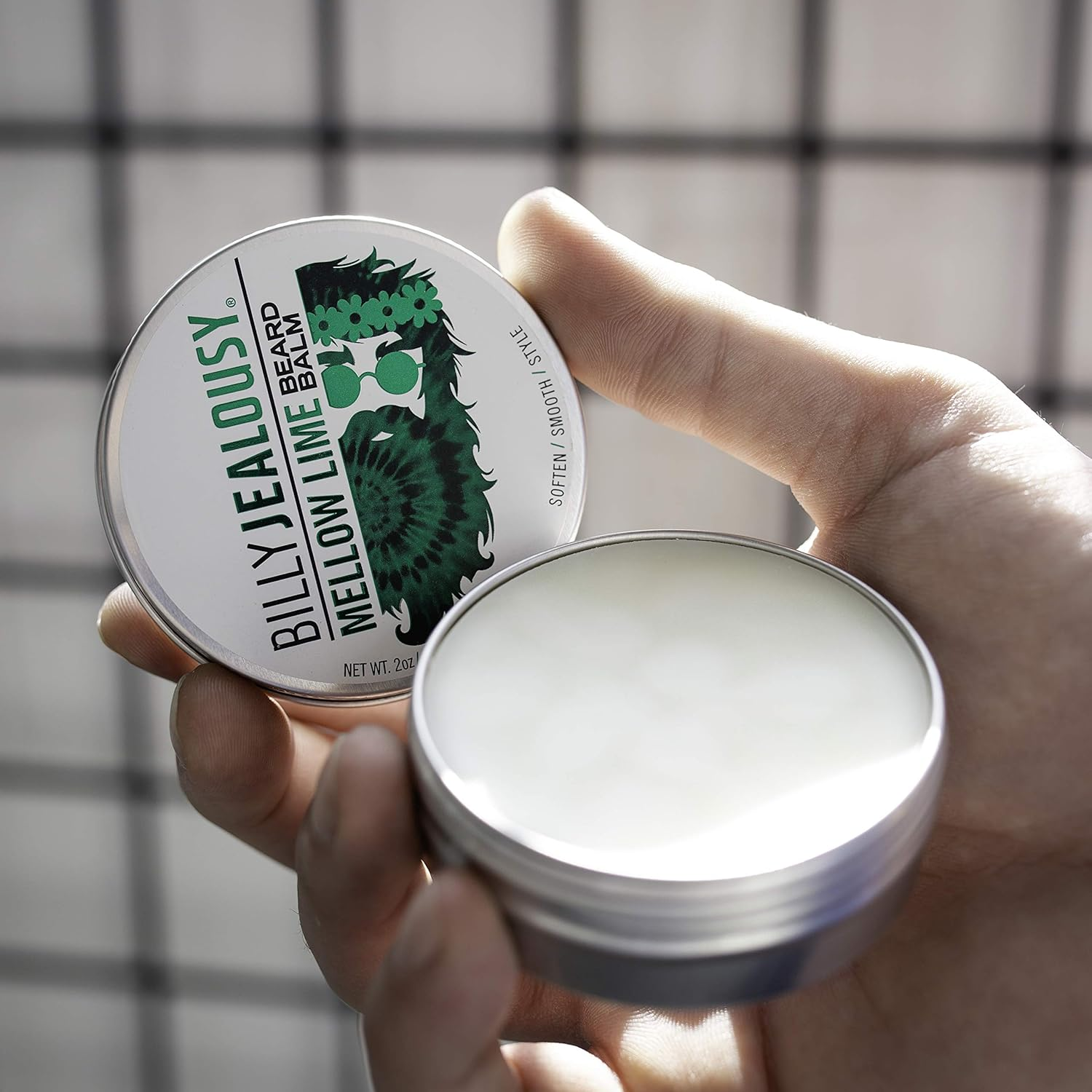 Billy Jealousy Beard Balm with Light Hold & Low Shine, Everyday Beard Styling Balm Loaded with Coconut, Shea & Sunflower Oils for Smooth & Nourished Facial Hair & Skin image number 3