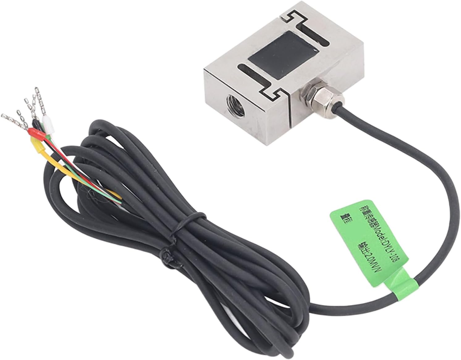 Pressure Force Sensor, 5‑10V Load Cell Sensor Dual End Thread Stainless Steel for Keyboard Feel Testing (50N) image number 6