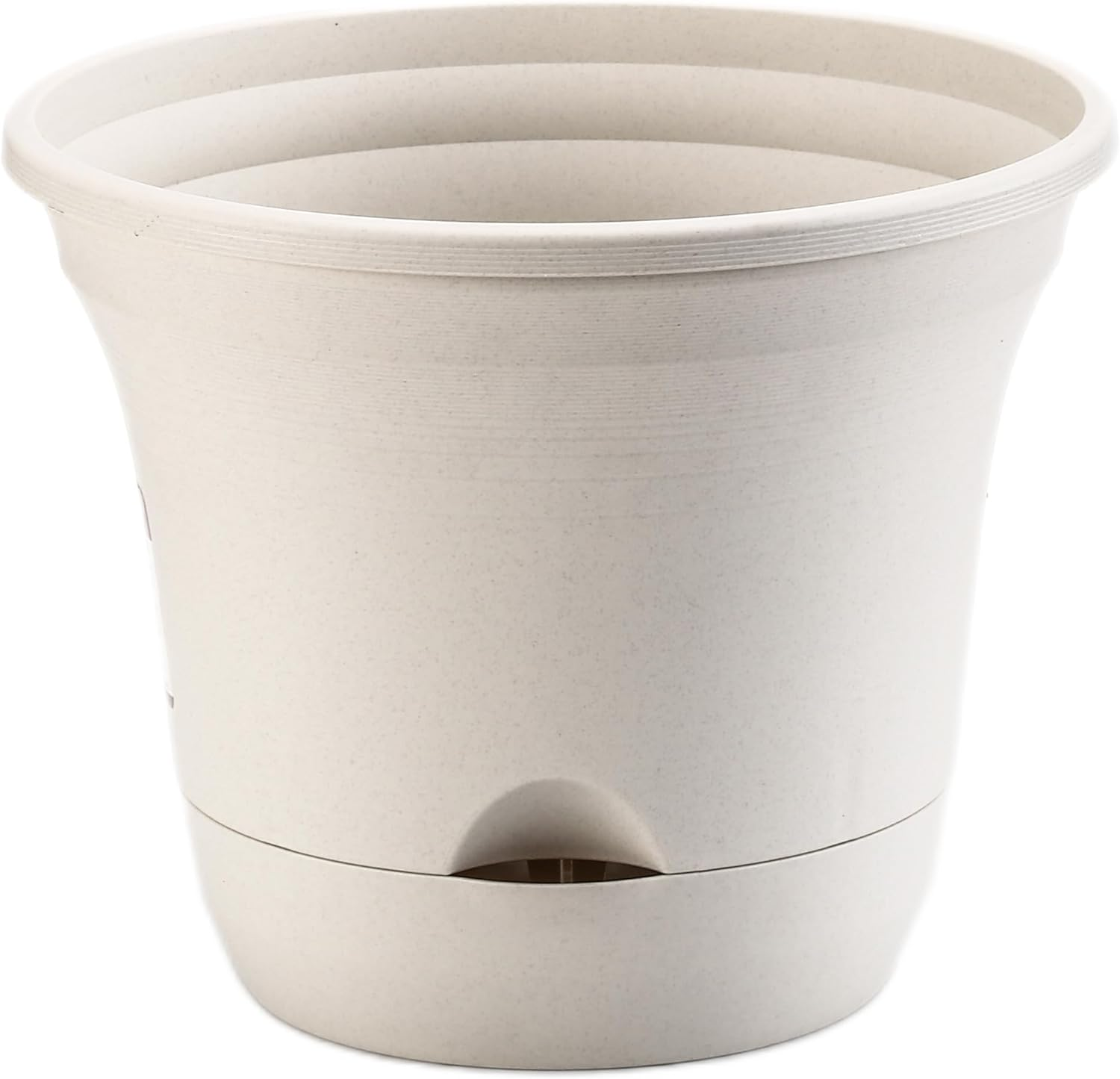 Olly & Rose Cotswolds Ceramic Plant Pot Set with Handles - Indoor & Outdoor Planters - Aged White Gloss Finish