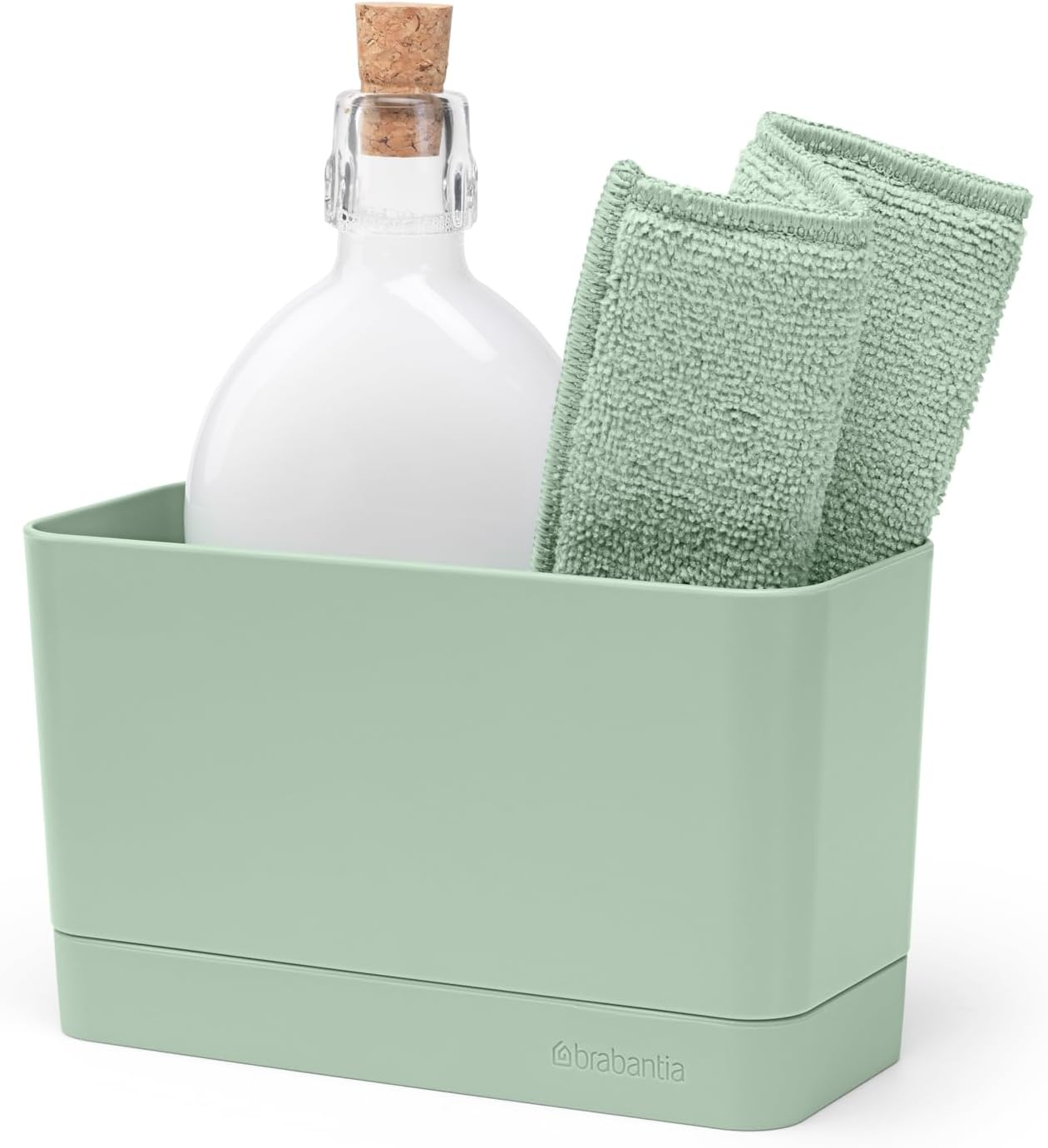 Brabantia Sink Organiser with Removable Tray, Dark Grey, 8.5 X 19 X 11.5 Cm