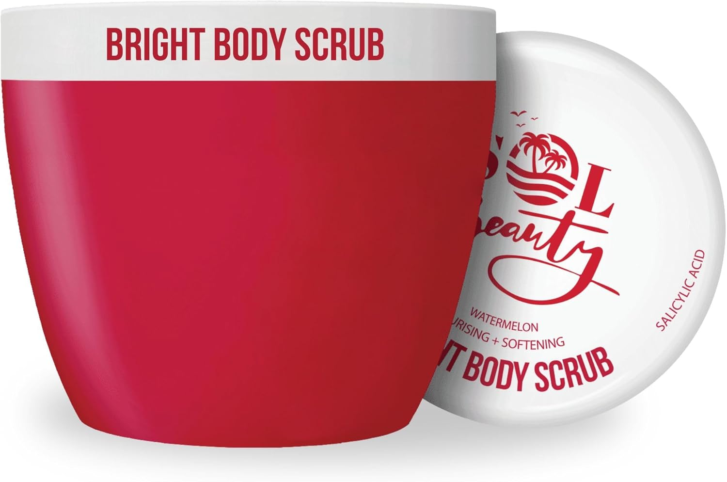 Sol Beauty Body Scrub, Watermelon Moisturising and Softening Sugar Scrub, Moisturising Vegan Friendly Exfoliating Body Scrub 300G image number 2