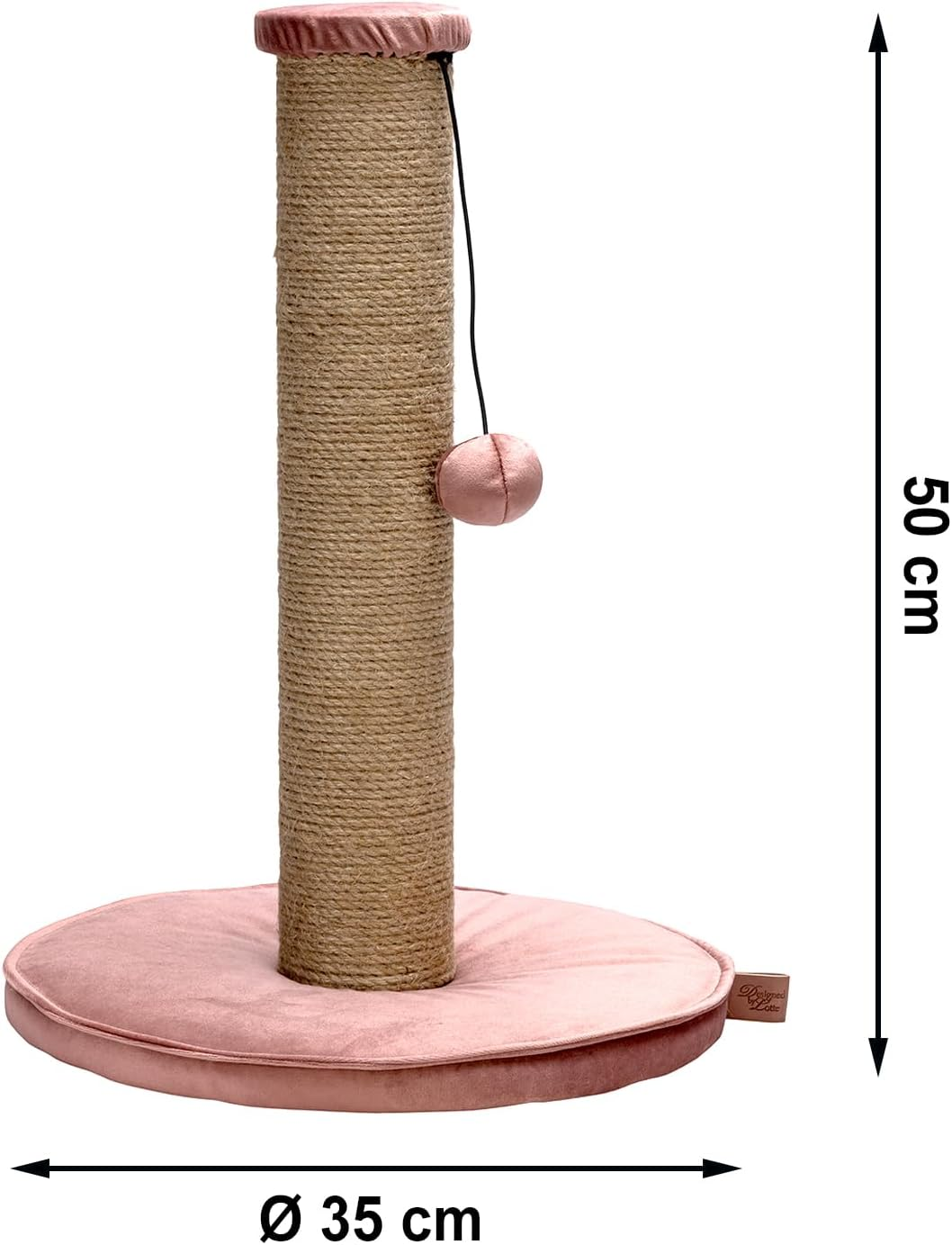Designed by Lotte Yenna Cat Scratching Post, Pink, 35 X 35 X 50 Cm image number 3