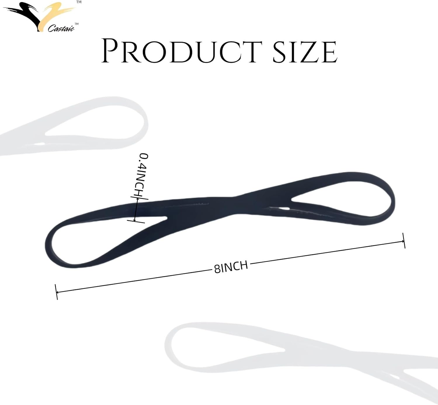 Castaic 3 Packs Thick Non-Slip Elastic Sport Headbands,Yoga Head Band Sweatband Sweat Band for Men and Women