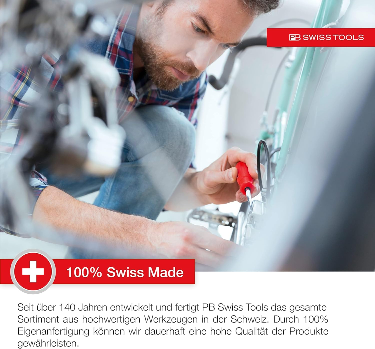 PB Swiss Tools Universal Insider Pro Ratchet for Bits C6 1/4-Inch, 30 Mm Blade Length, Black image number 3