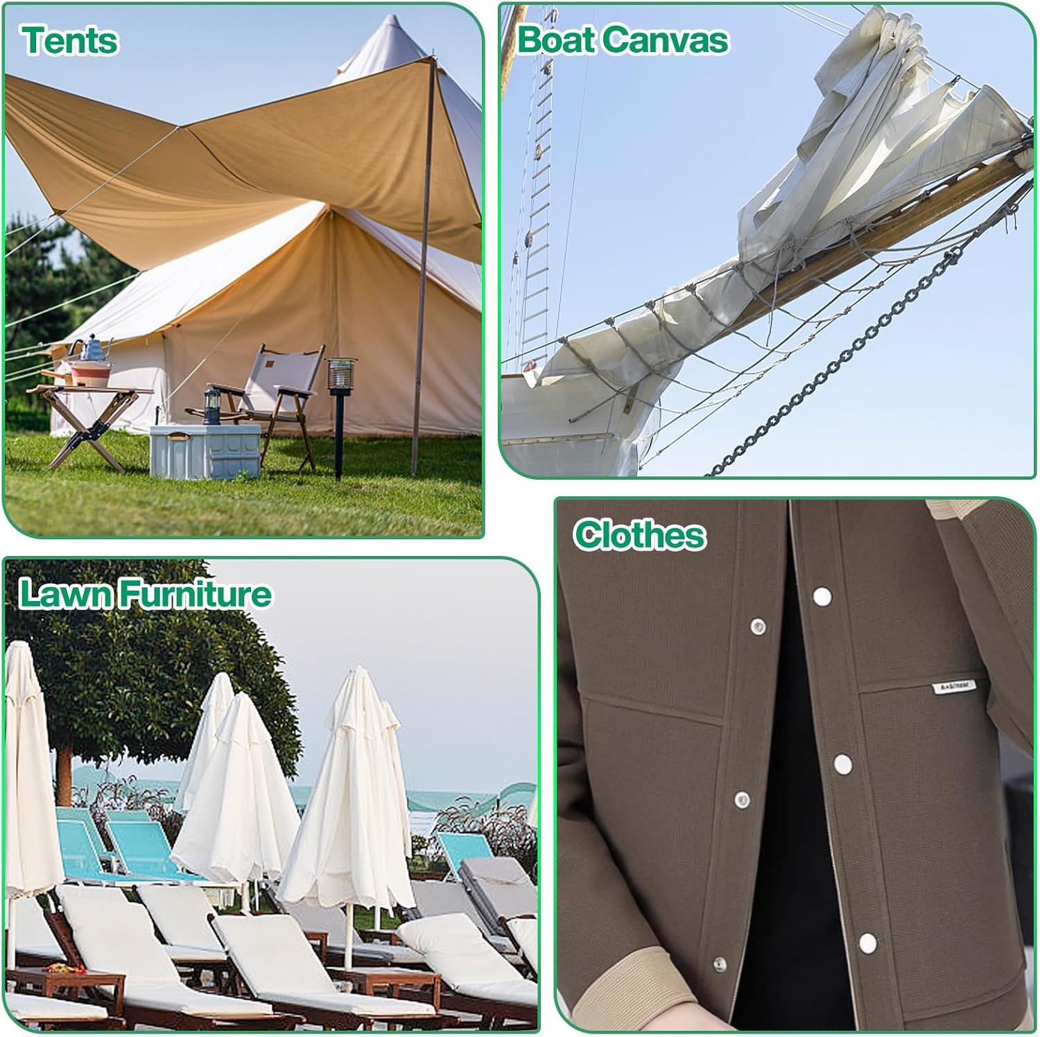 Heavy Duty Snap Fastener Tool, Snap Pliers Tool Kit for Boat Cover Snaps,Punching Function, Snap Button Tool with Adjustable Setter,Replacing Metal Snaps, Repairing Boat Covers, Canvas, Sewing image number 4