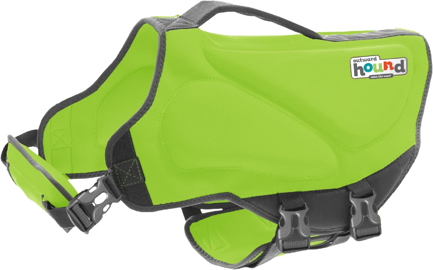 Outward Hound Dawson Swim Green Dog Life Jacket, XL