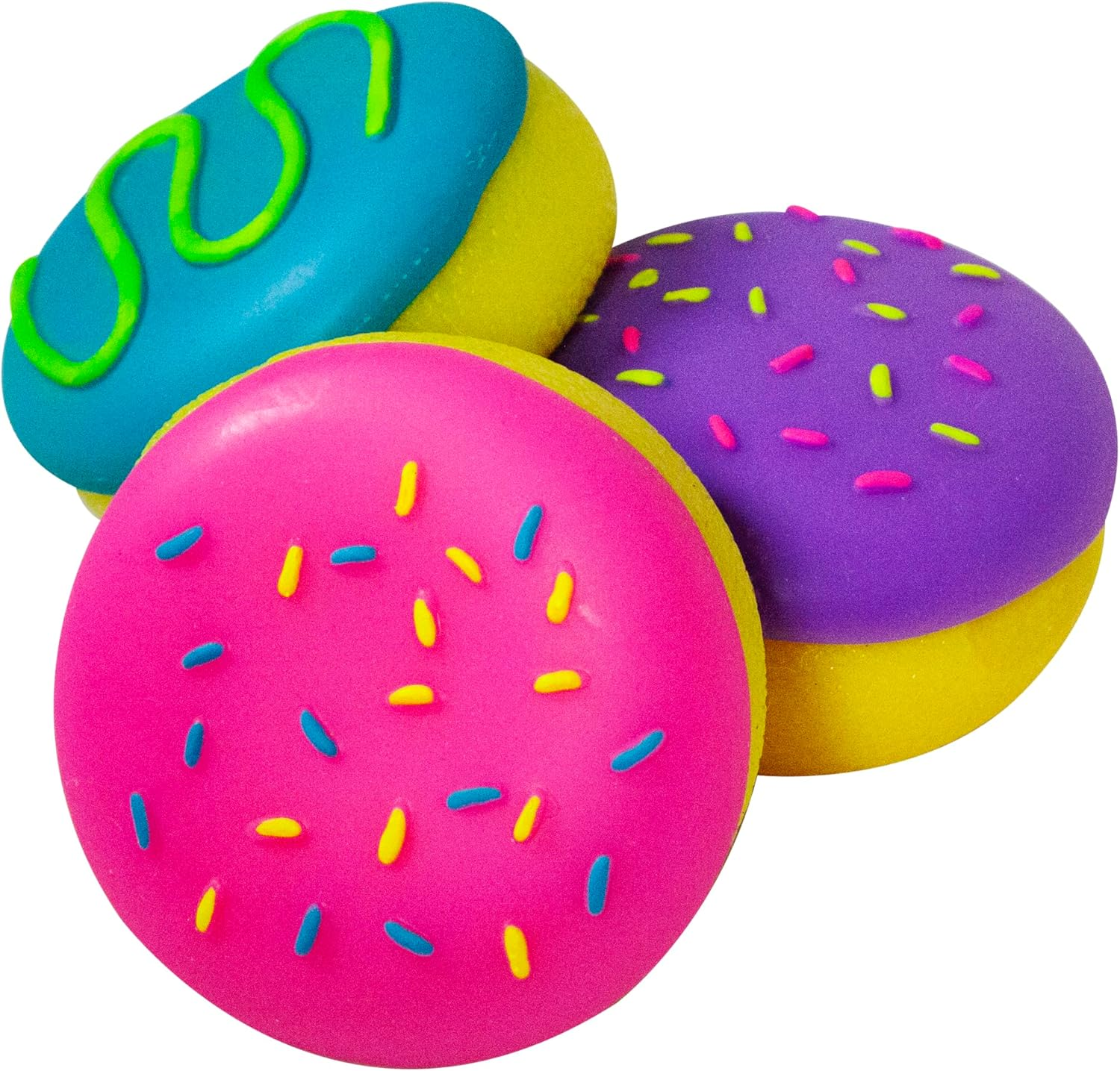 Needoh - Jelly Donuts Squishy Fidget Toy, Stress Relief Sensory Ball, Soft & Stretchy, Fun Party Favour for Kids & Adults, Ages 3+ image number 2