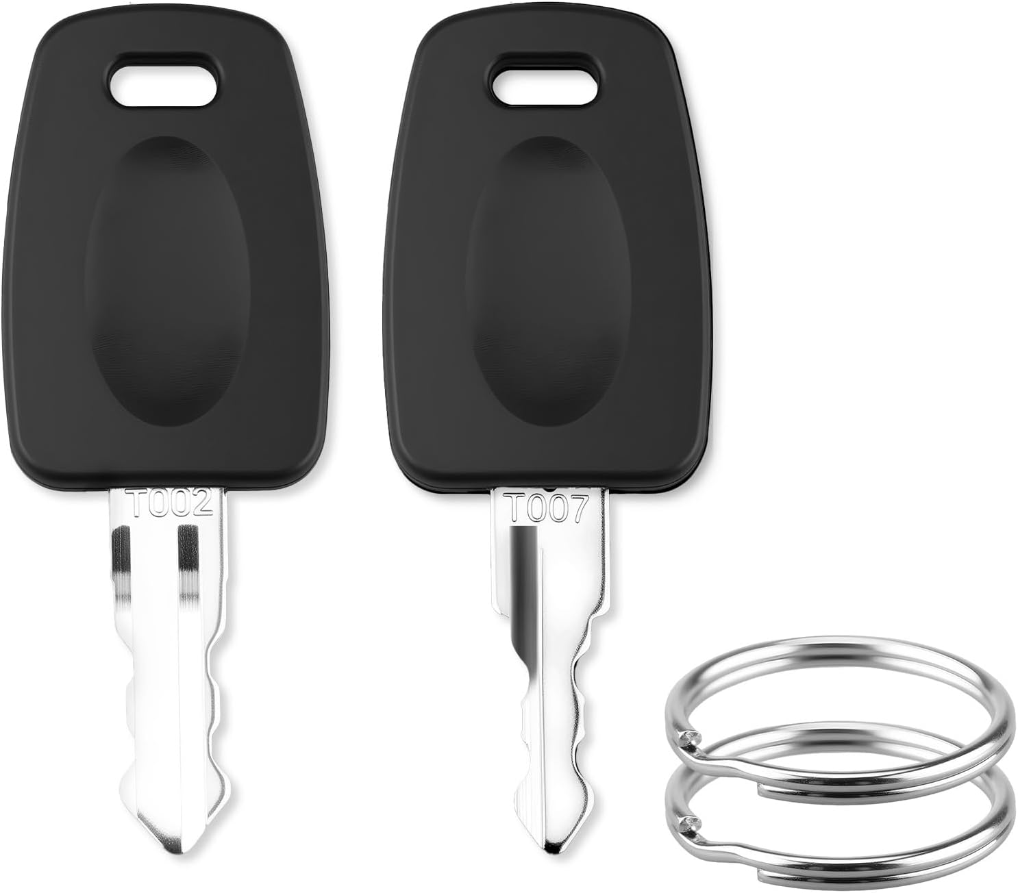 2 Pcs TSA002 TSA007 Master Key, Universal Luggage Lock Keys with Key Rings, Travel Accessories for TSA Approved Suitcase Locks Emergency Unlocking Tool for Backpacks & Baggage image number 3