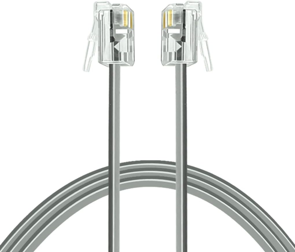 NECABLES Phone Cord 15 Ft Telephone Cord Phone Line Cord RJ11 6P4C Male to Male for Landline Phone and Fax - 15 Feet image number 5