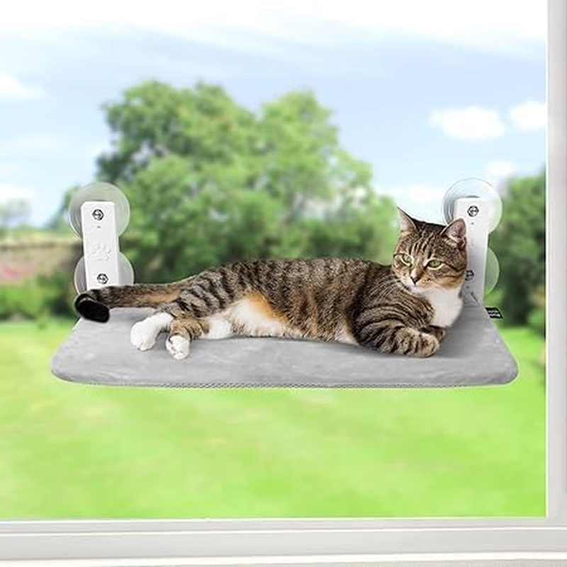 GUUSII HOME Cat Hammock, Cat Hammock, Cat Perch, Window Cat Hammock with Suction Cups, Window Cat Hammock, Large Cat Hammock Up