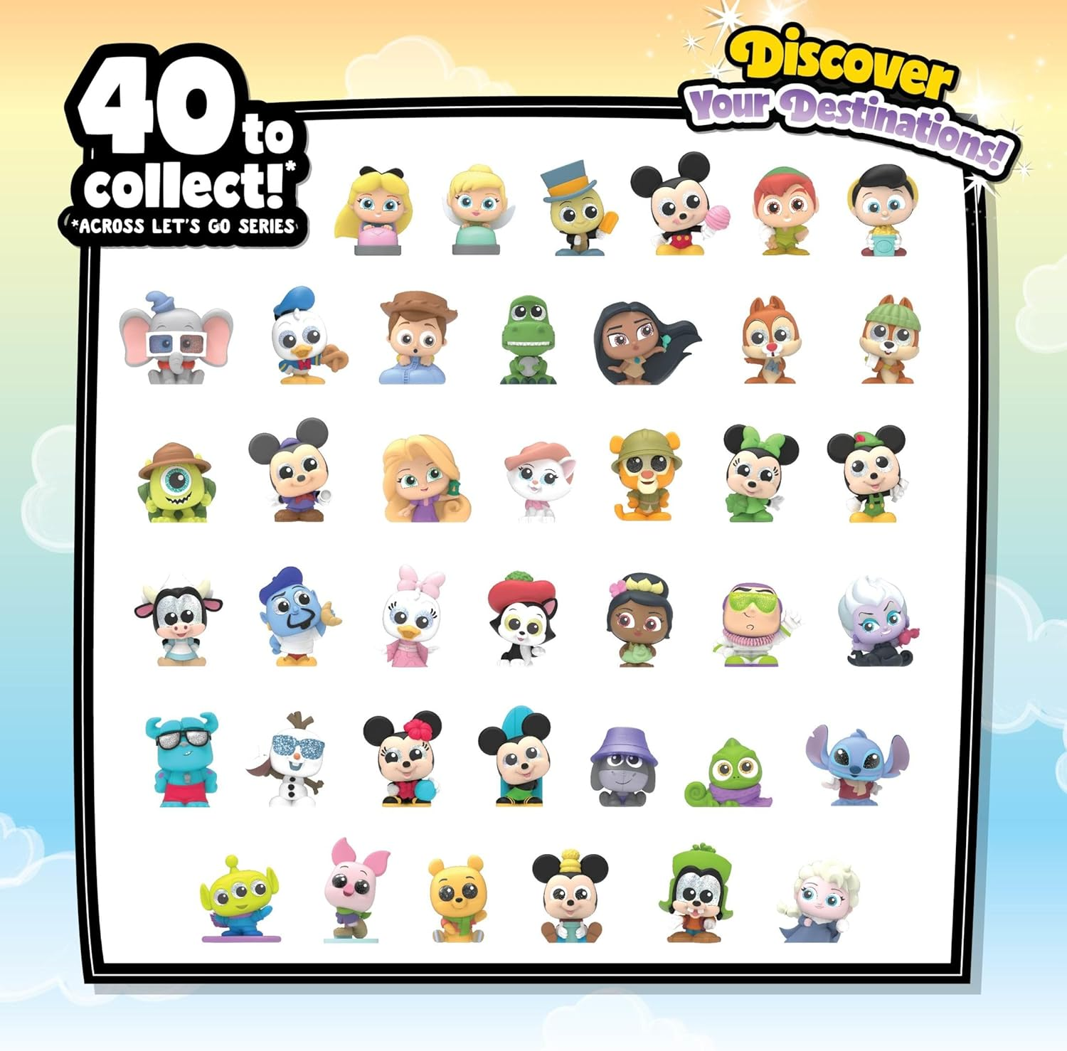Disney Doorables Lets Go Figure Peek, Multi-Color (44542) image number 2