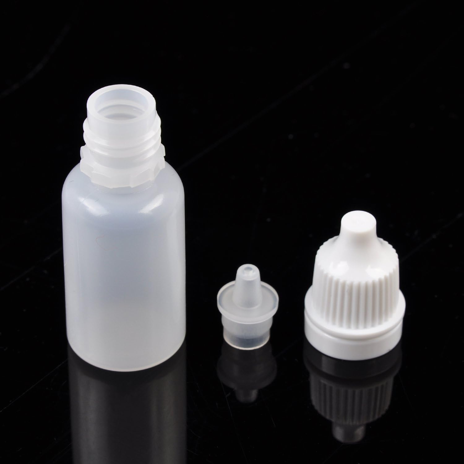 Jespeker 50 PCS 10Ml Plastic Dropper Bottle Drop Bottles Empty Squeezable Eye Liquid Essential Oil Squeeze Bottle Small Dropper Refillable Containers with Caps image number 3
