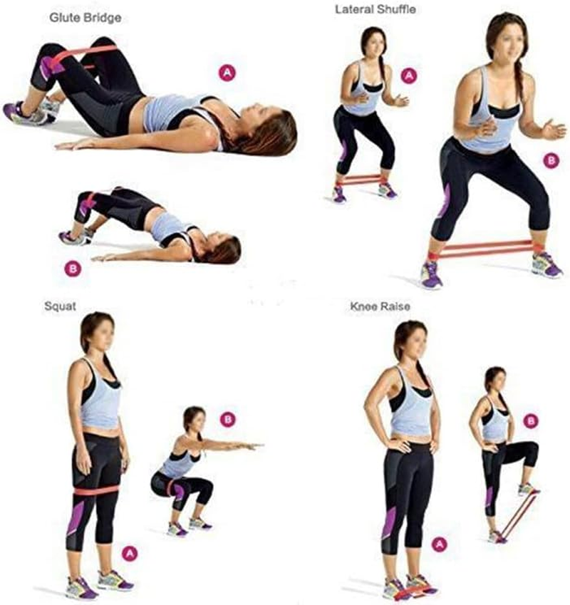 5 PCS Resistance Loop Bands Mini Band Exercise Strength Fitness Toning Physio image number 6