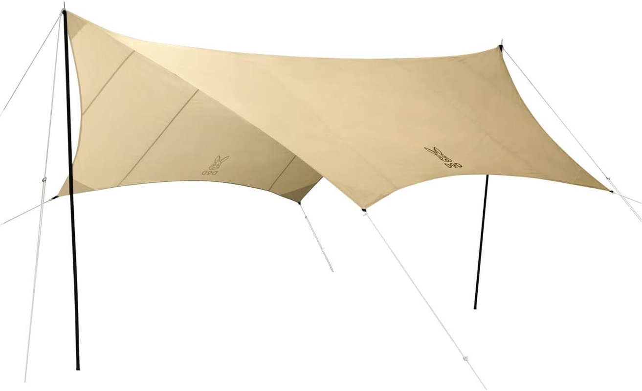 DOD TT5-631-TN Basic Hexa Tarp, Waterproof, Medium, All-In-One Extension Tape, Standard Included, UV Treated