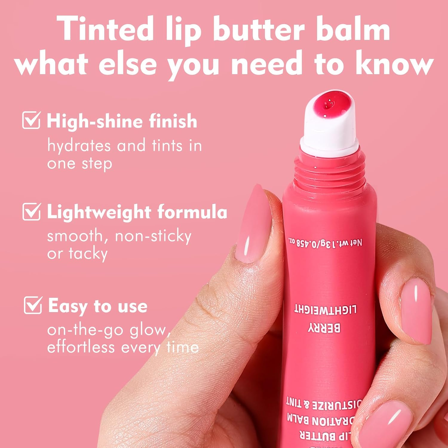 KIMUSE Tinted Lip Butter Hydration Balm Trio, 6 Flavored Shades Hydrating Plumping Gloss with Sheer Tint, Non-Sticky | Vegan Lip Care Makeup for Dry Lips & Daily image number 1