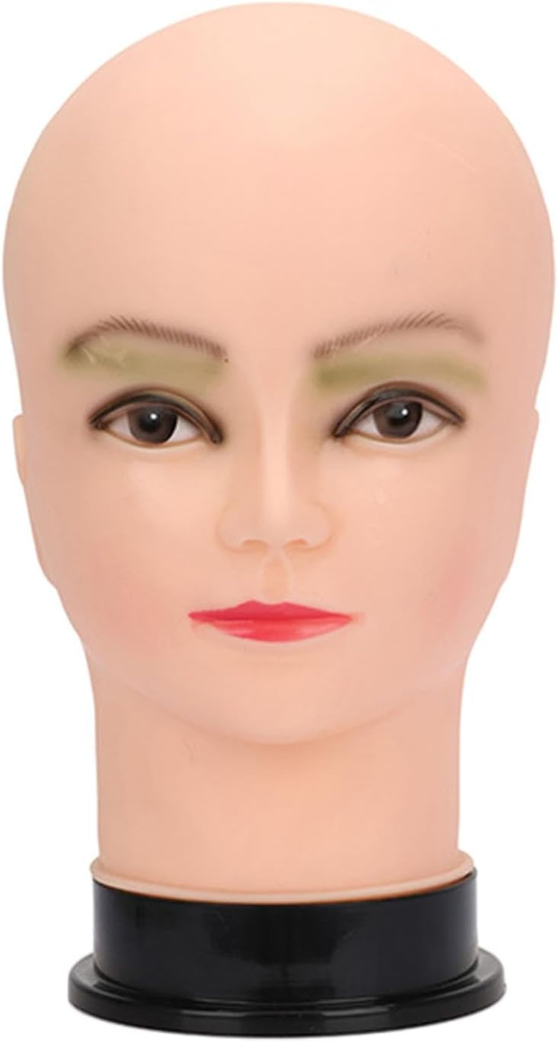 Eigell Female Mannequin Head Wig Display Head Cosmetology Mannequin Head Lightweight Manikin Head Head Model for Headset Glasses Hat image number 5