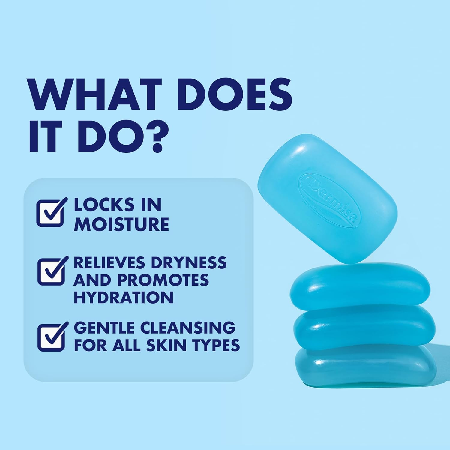 3 UNITS of SUPER CLEANING GLYCERIN FACIAL SOAP BAR - JABON 3 OZ DERMISA BRAND image number 2