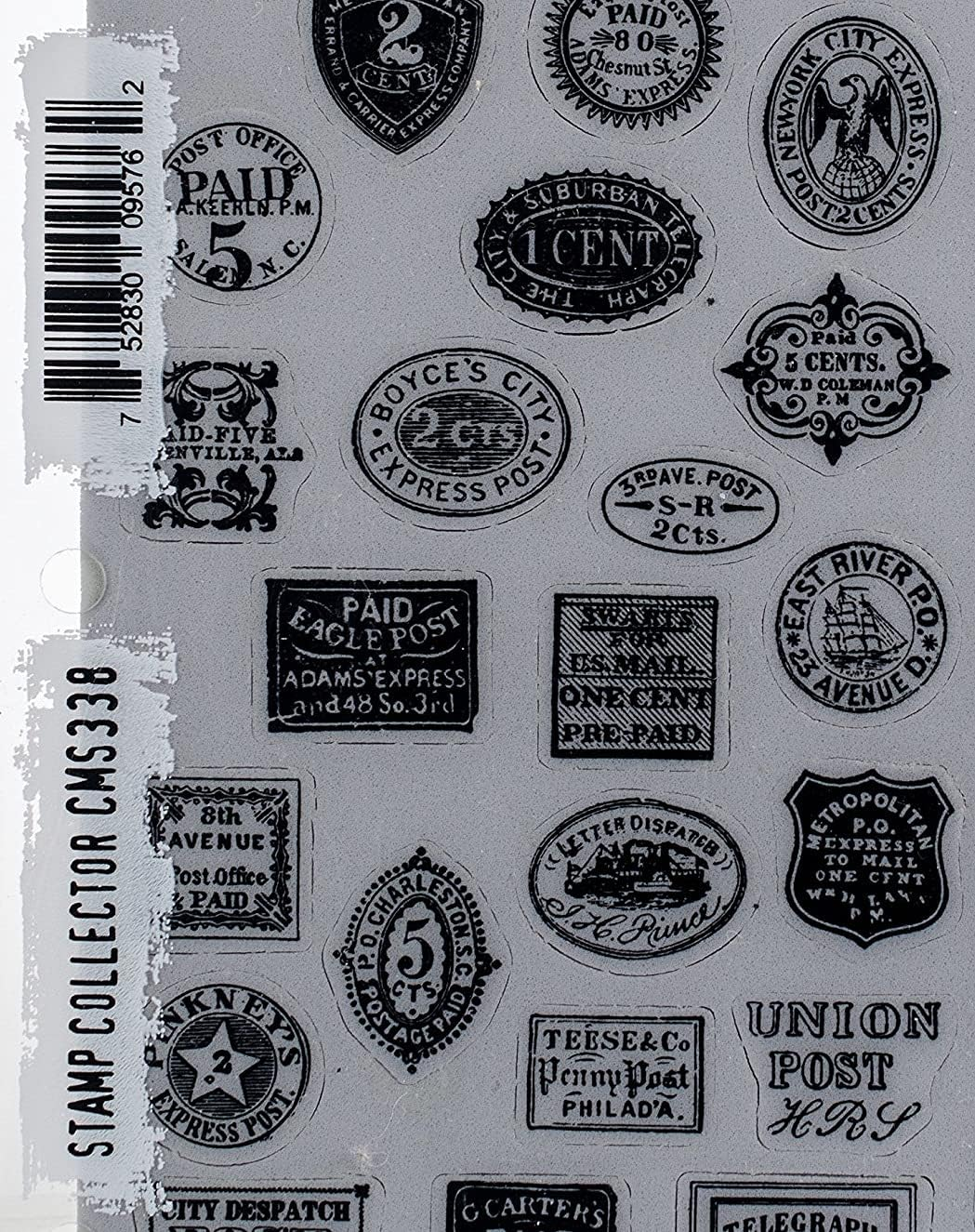 Stampers Anonymous Tim Holtz Cling 7"X8.5", Stamp Collector image number 1