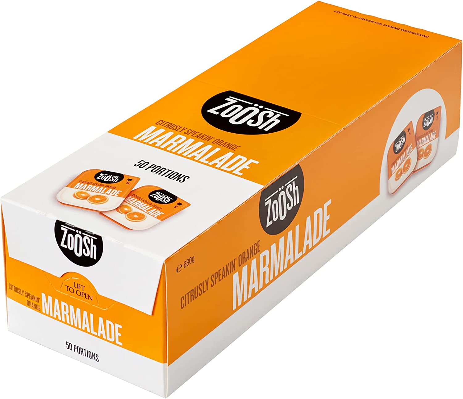 Zoosh Orange Marmalade, 13.6G X 50 Portions, 680G