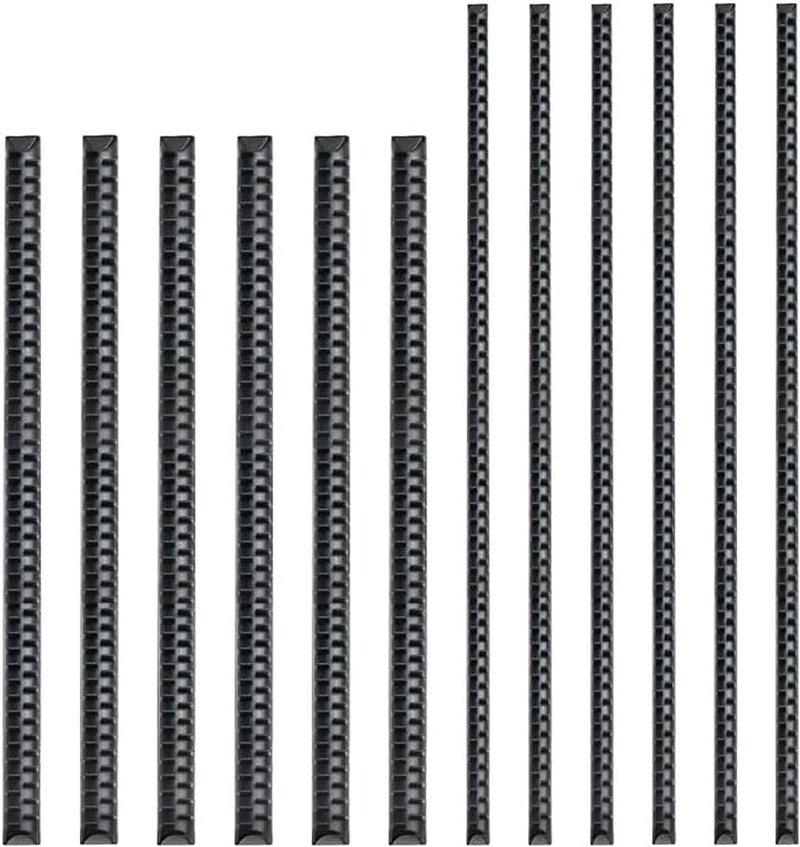 20Pcs Anti-Slip Headband Teeth Strip,Anti Slip Strips Bands Headbands,Anti Slip Strap Band Strip Headband Teeth Strip,Anti-Slip Rubber Teeth Gripper Strip,Black Plastic Headband Anti-Slip Teeth Strip image number 4