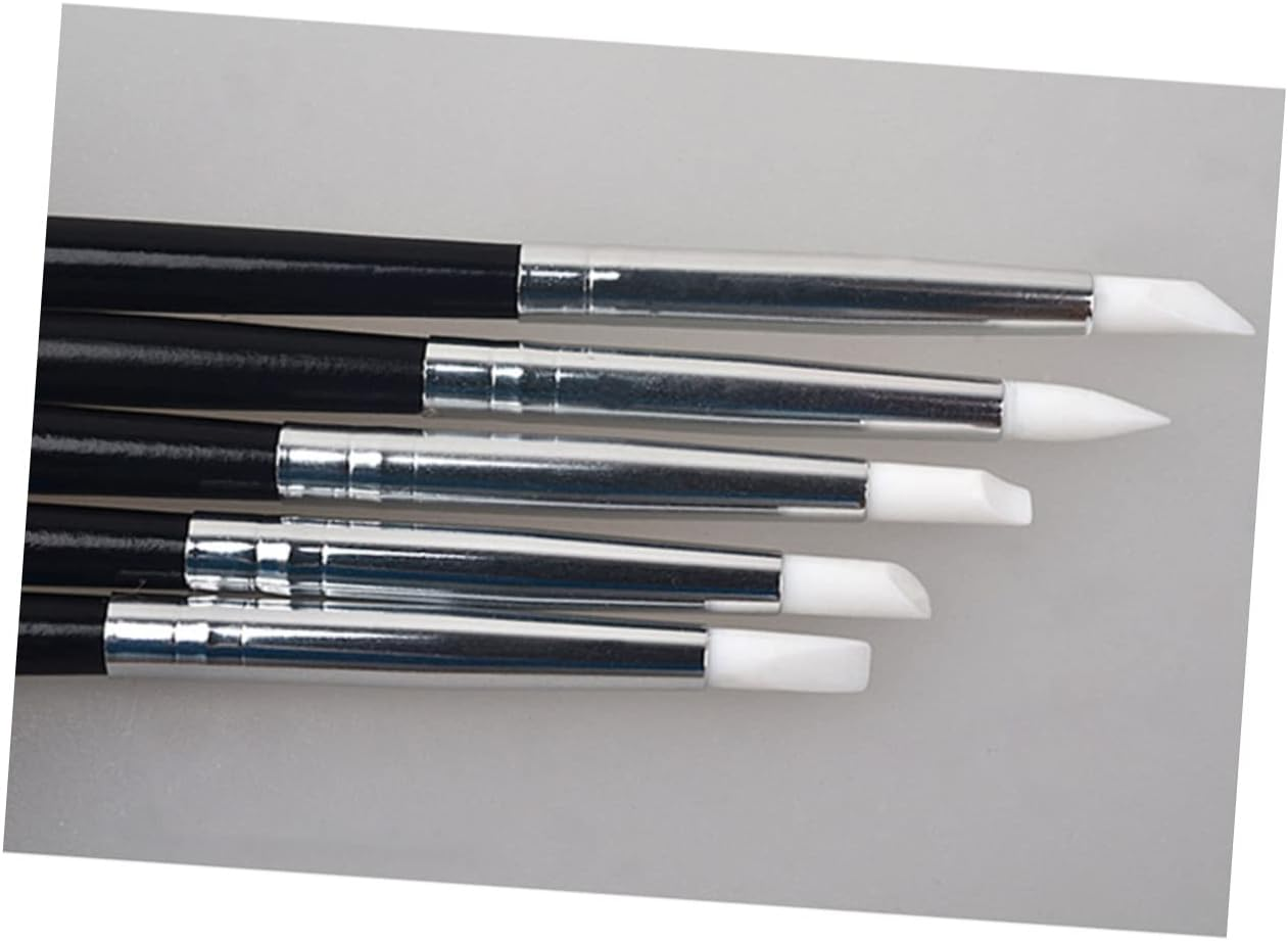 Baluue 10Pcs Nail Silicone Nail Liner and Painting Tools for Fine Detail Design Includes Silicone Pens for Manicure and Creations image number 1