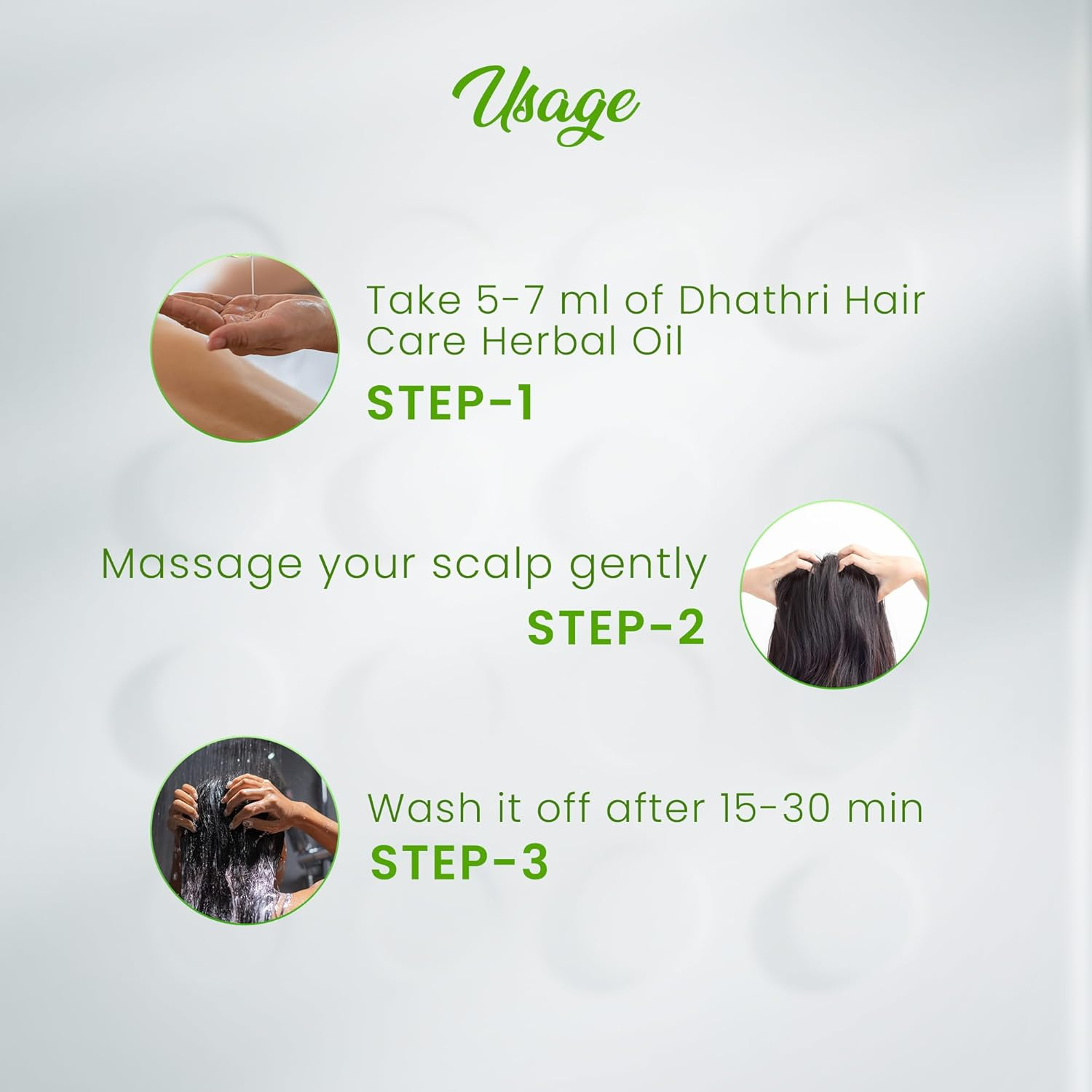Dhathri HAIR CARE Herbal Oil Pack of 1-100 Ml Each