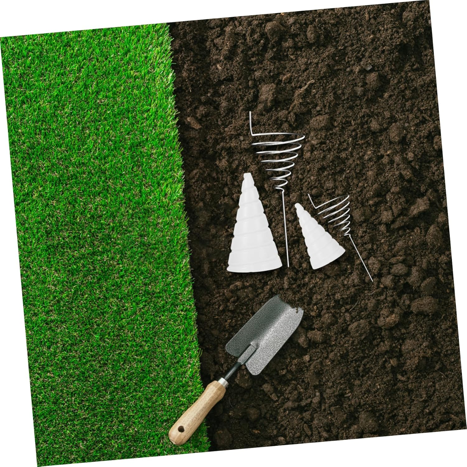 Levemolo 2Pcs Copper Wire Antenna Making Tool Copper Gardening Stake Fixture for Efficient Garden Coil Winding and Gardening Tools image number 2