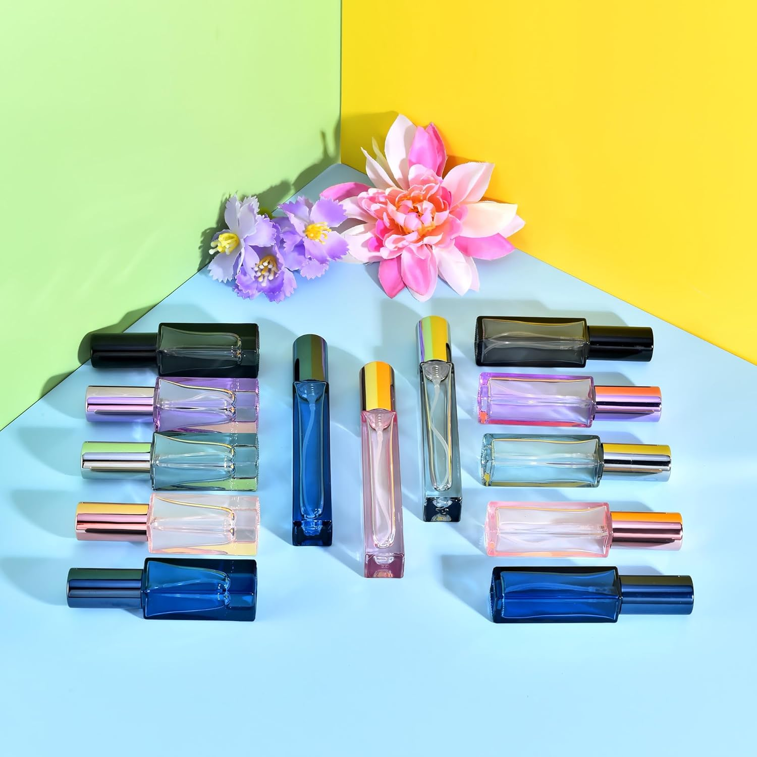 Yikimyfo Travel Perfume Spray Bottle, 4 Pcs(3Ml+5Ml+9Ml+10Ml) Leakproof Cologne Travel Bottle Refillable Perfume Bottle Fine Mist Perfume Atomizer Mini Spray Bottles Fragrance Bottle - 3Pcs-10Ml(Black+Purple+Grey) image number 7