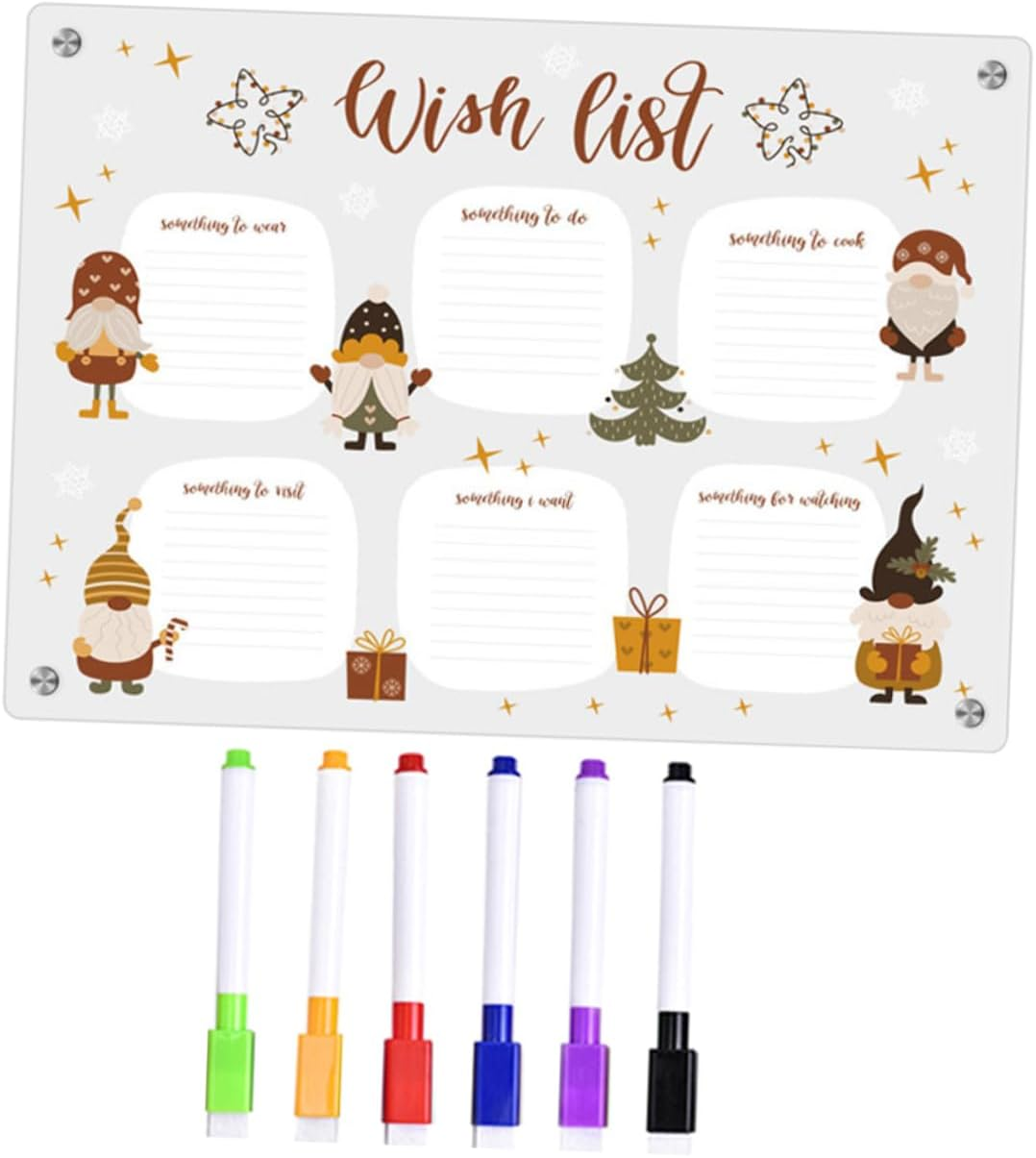 KICHOUSE Magnetic Note Board Dry Erase Surface for Fridge Organization Use as Do List Message Board Schedule Writing Reusable and Easy to Clean