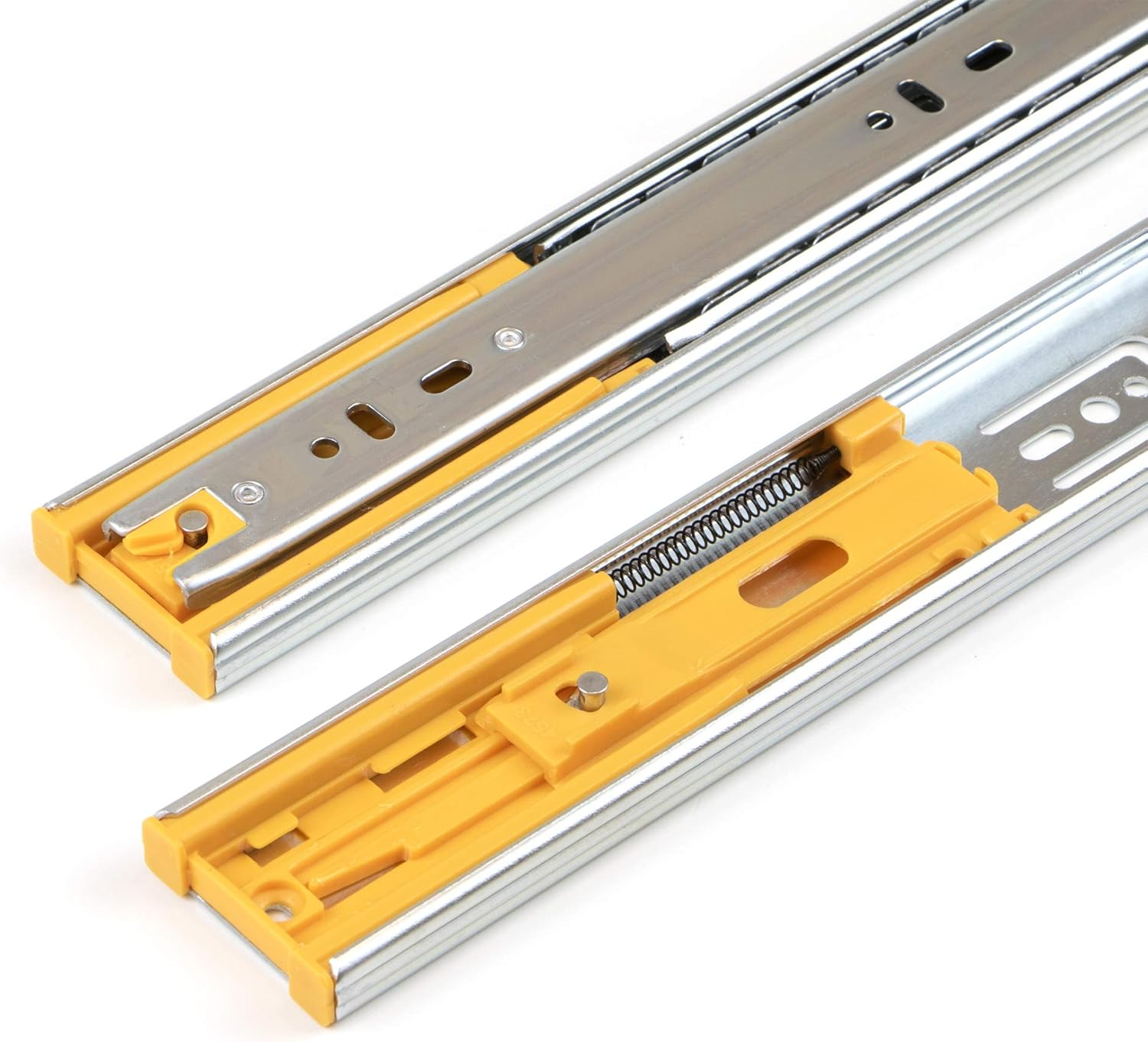 Emuca - Ball Bearing Drawer Slides 45X300Mm (1,77X,11,8 Inch), Set of 5 Pairs of Full Extension Drawer Runners with Soft Closing image number 5