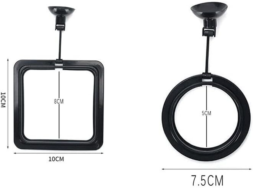 AIMALL Fish Feeding Ring with Adjustable Suction Cup for Aquarium Food Floating Square and round Feeder image number 2