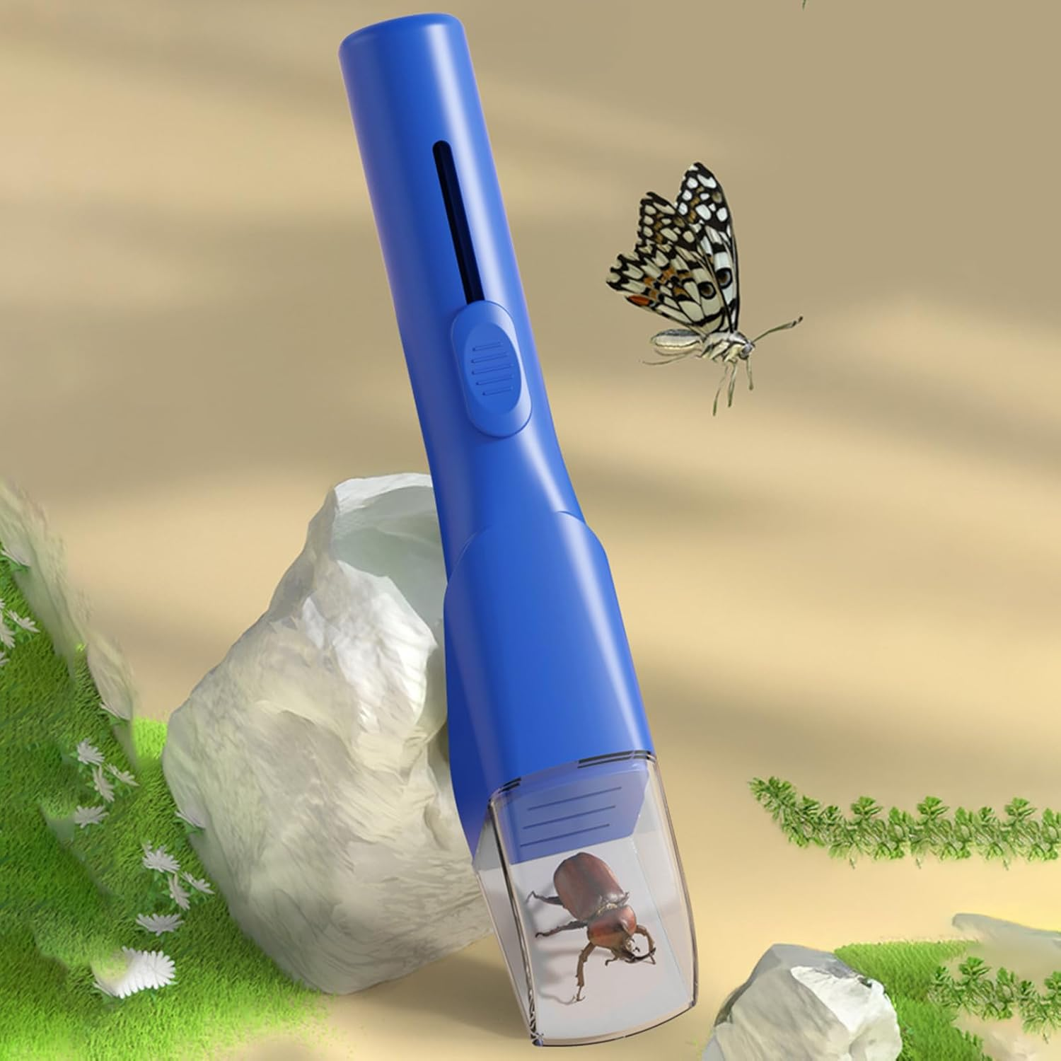 Spider Catcher Tool, Bee Grabber Picker, Remover Wand, Gentle Design Easy Green Handheld Tool for Home Garden Travel Exhibition, 10.83 X 1.97 X 1.97 Inches image number 1