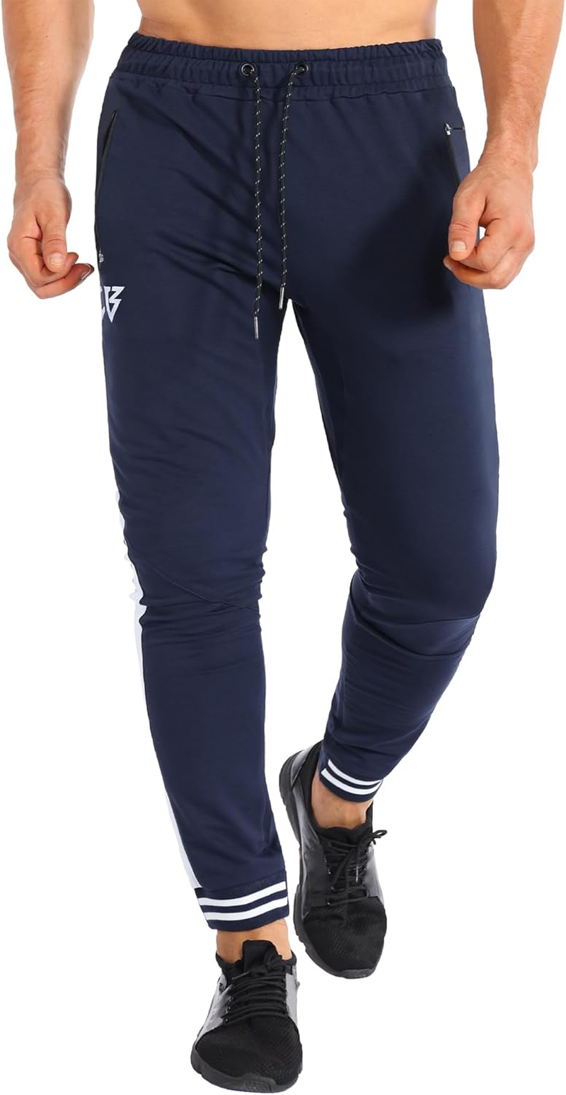 ZENWILL Men'S 3-Zip Gym Track Pants,2 Pack Mesh Leg Casual Workout Sports Joggers Pants Athletic Running Sweatpants with Pockets image number 4