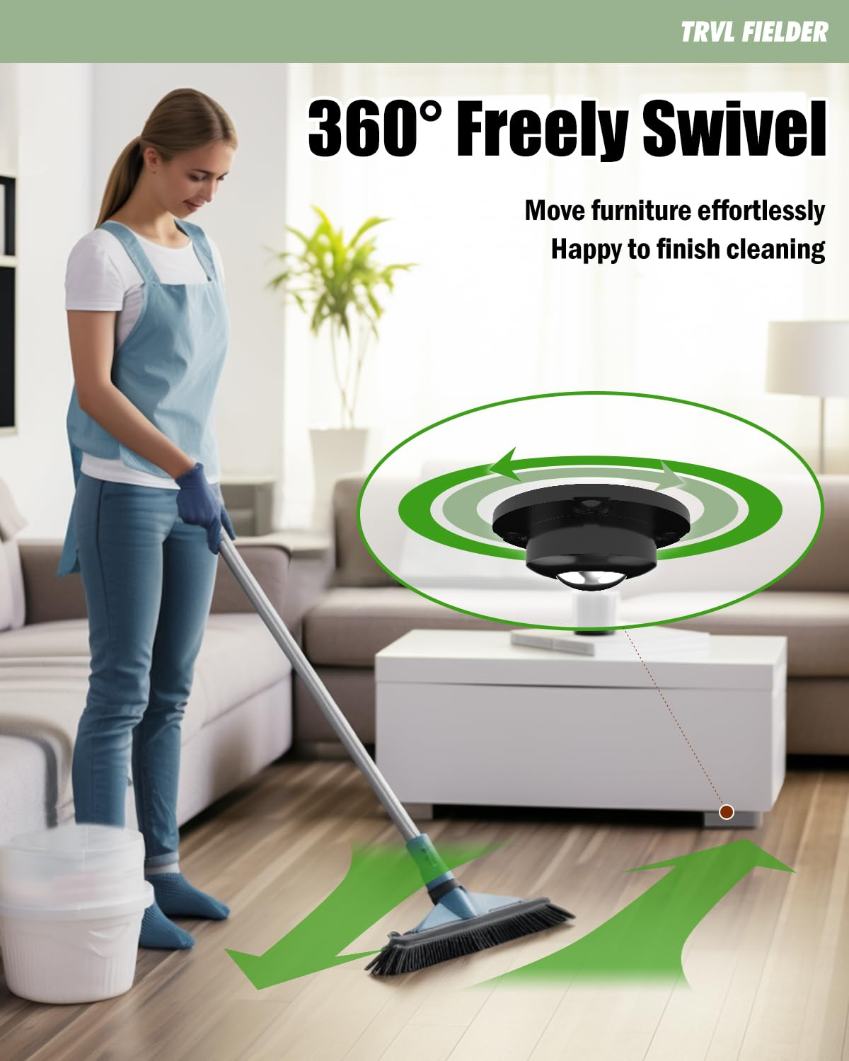 Self Adhesive Caster Wheels, Appliance Rollers for Kitchen Appliances, 1 Inch Swivel Steel Universal Wheel Appliance Sliders, 28 LBS Load Capacity per Wheel Low Profile Roller (8 PCS, Black)