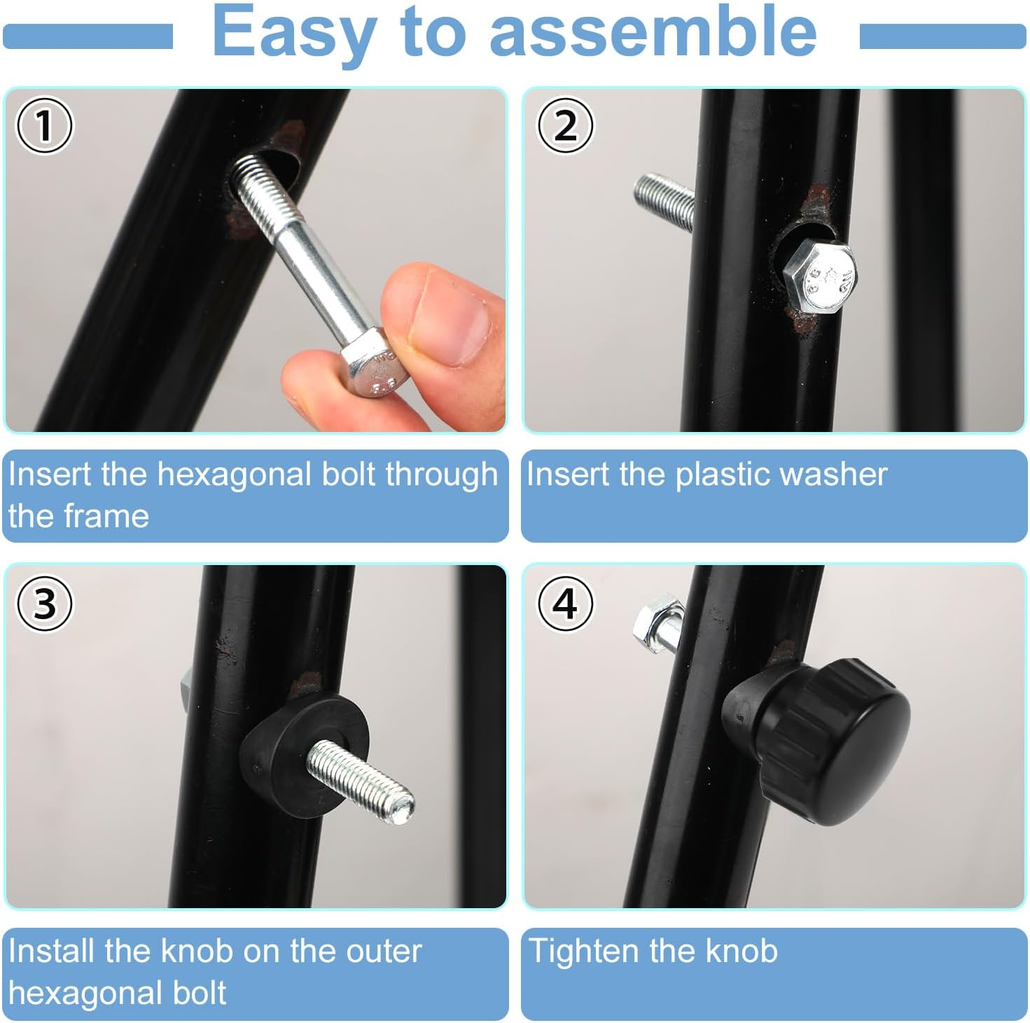 2 Sets Rollator Walker Replacement Knobs, Universal Replacement Arm Adjustment Knobs Rollator Knob Replacements Rollator Walker Parts for Rollator image number 2