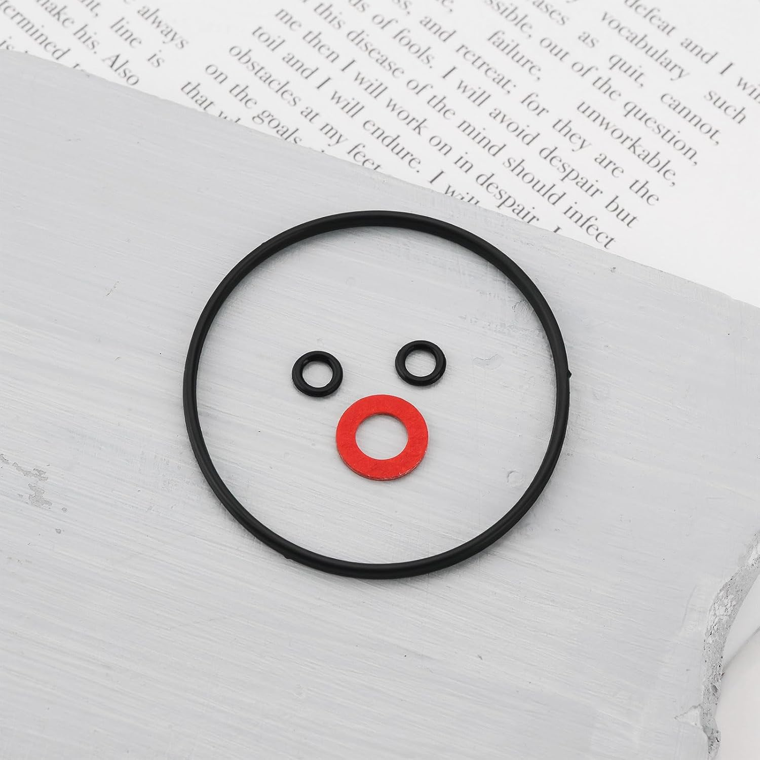 Briny River 2 Sets Carburetor Bowl Rebuild Gasket Kit 16010-ZM7-D01 Replacement Part Compatible with Honda EU1000I EU1000IT1 EU2000I EB2000IT1 EU2200IT GX100U image number 1