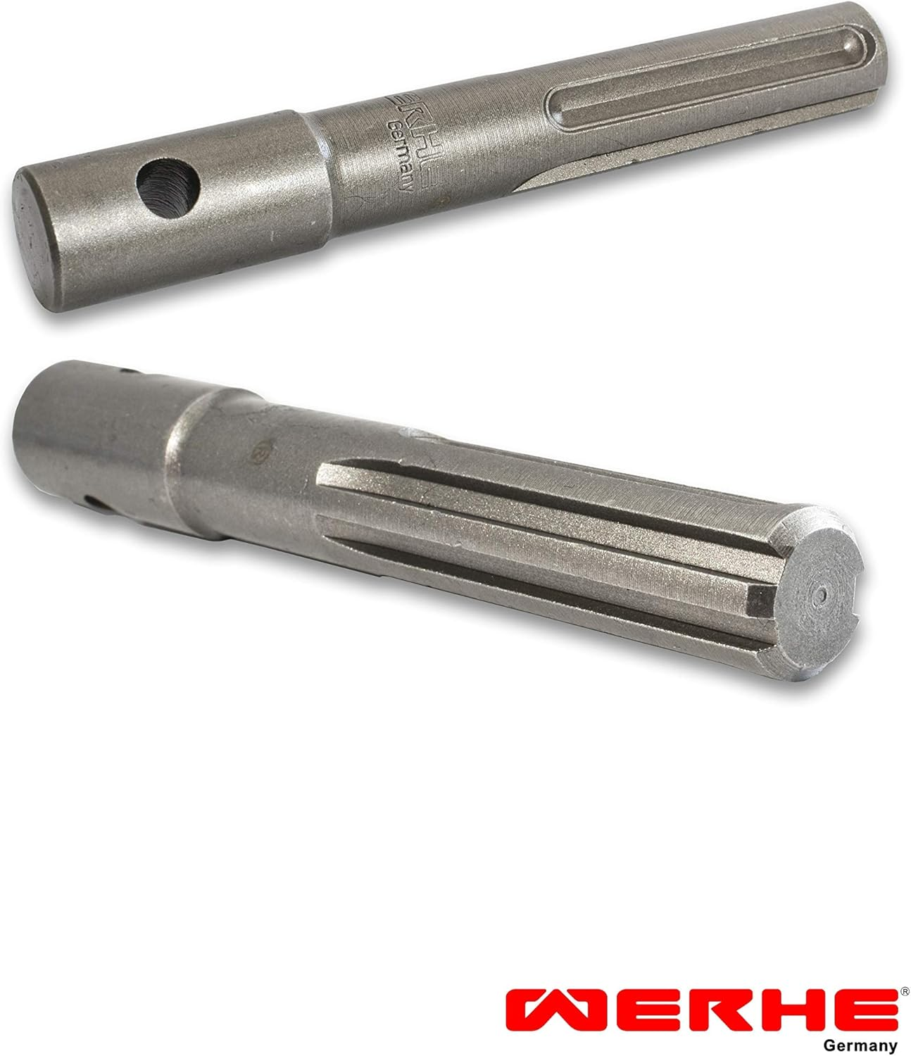 WERKON SDS Max Auger Adapter - Connects Drills to SDS Max Shank and Augers (40-200Mm) - Sturdy Steel 140Mm Length