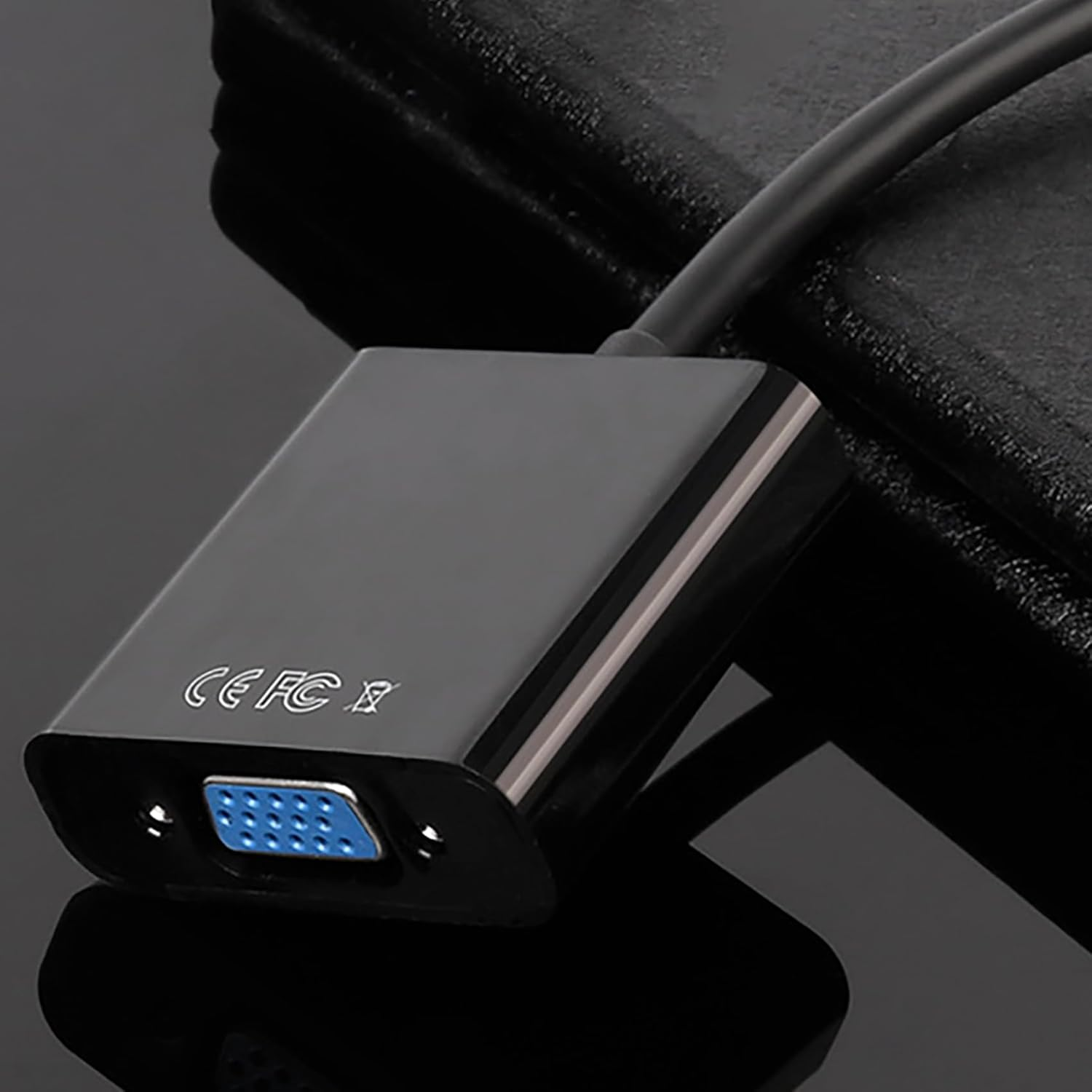 Tunghey 2Pack Displayport (DP) to VGA Adapter, Gold-Plated Display Port to VGA Adapter (Male to Female) for Computer, Desktop, Laptop, PC, Monitor, Projector, HDTV image number 2