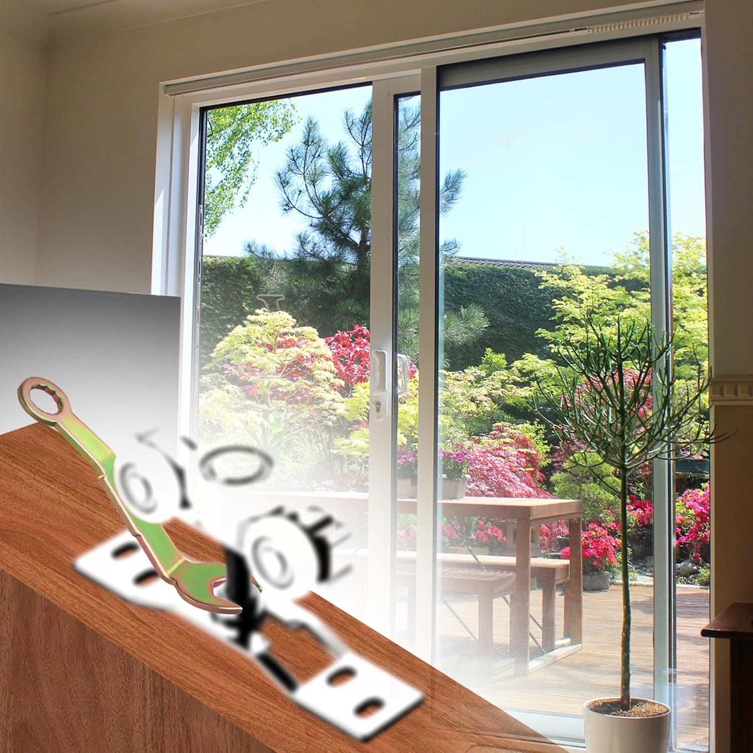 2Pcs N7164 Bi-Fold Closet Door Pivot Adjustment Angled Tools Set, RV Pocket Door Adjusting Wrench Fits for Johnson 3/8 Open Adjustment Wrench Door Hardware image number 3