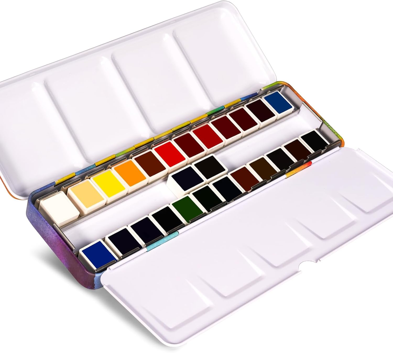 Paul Rubens Watercolor Paint Set, 24 Colors Solid Watercolor Paint, Easy to Blend and Diffuse Watercolor Palette, Compact and Portable Travel Watercolor Set Suitable for Beginners and Professionals image number 6